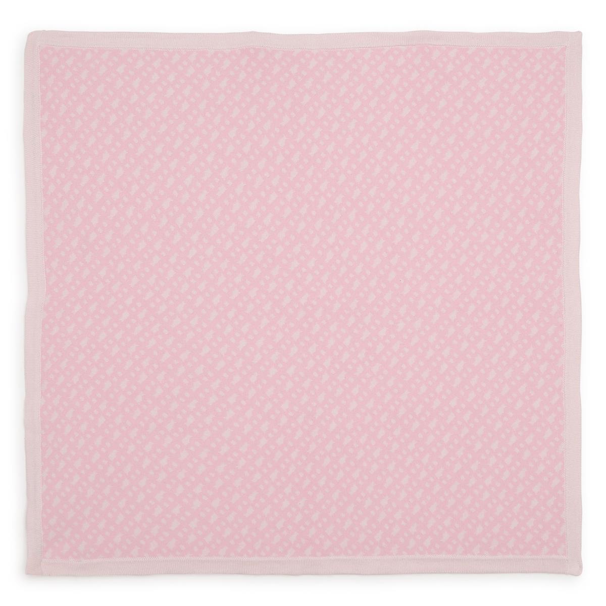 Baby Boys & Girls Pink Cotton Blanket(75x75cm)