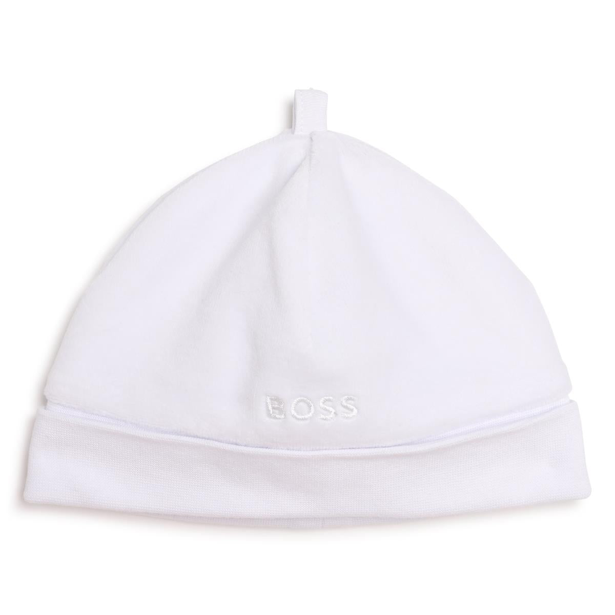 Baby Boys & Girls White Cotton Hat