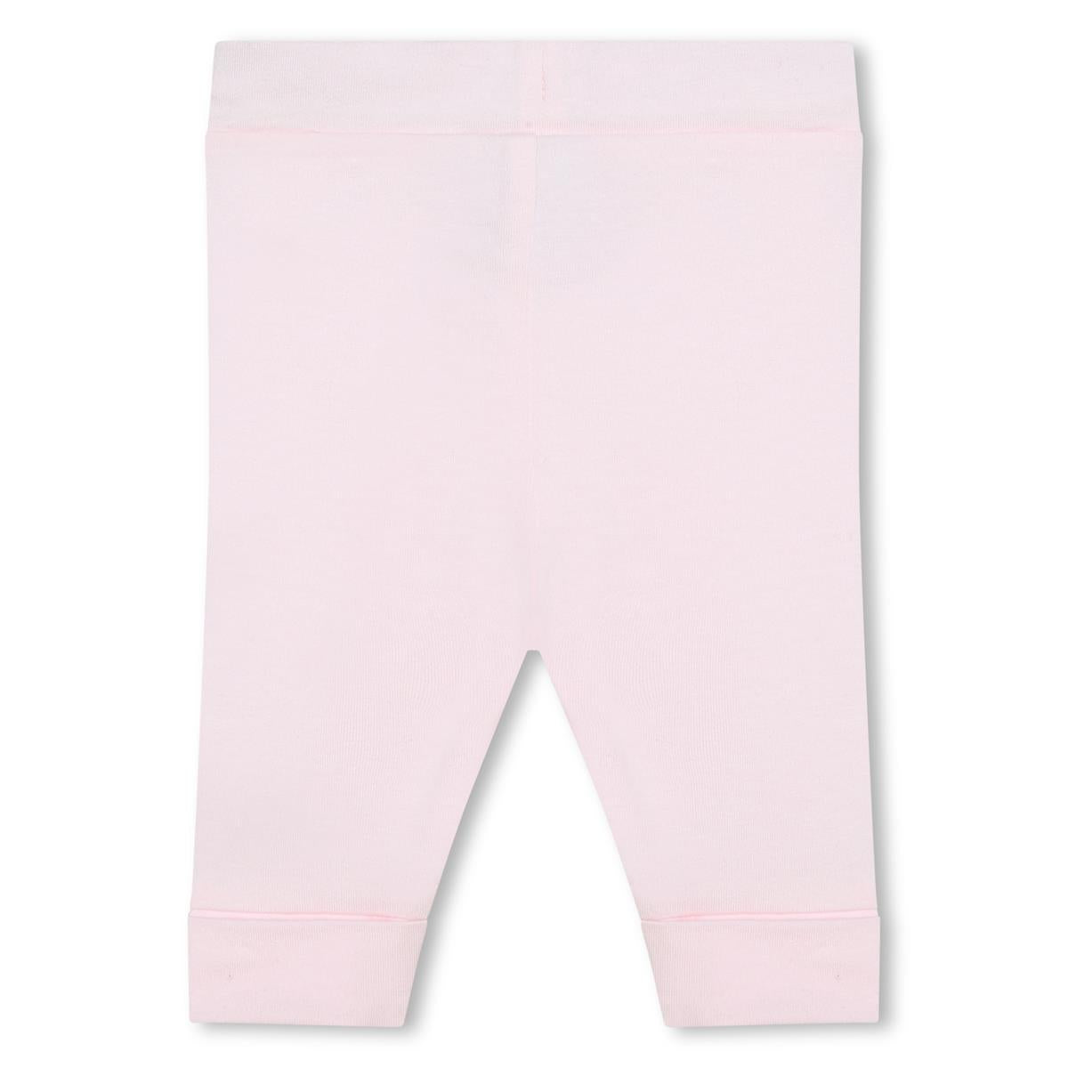 Baby Girls Pink Logo Leggings