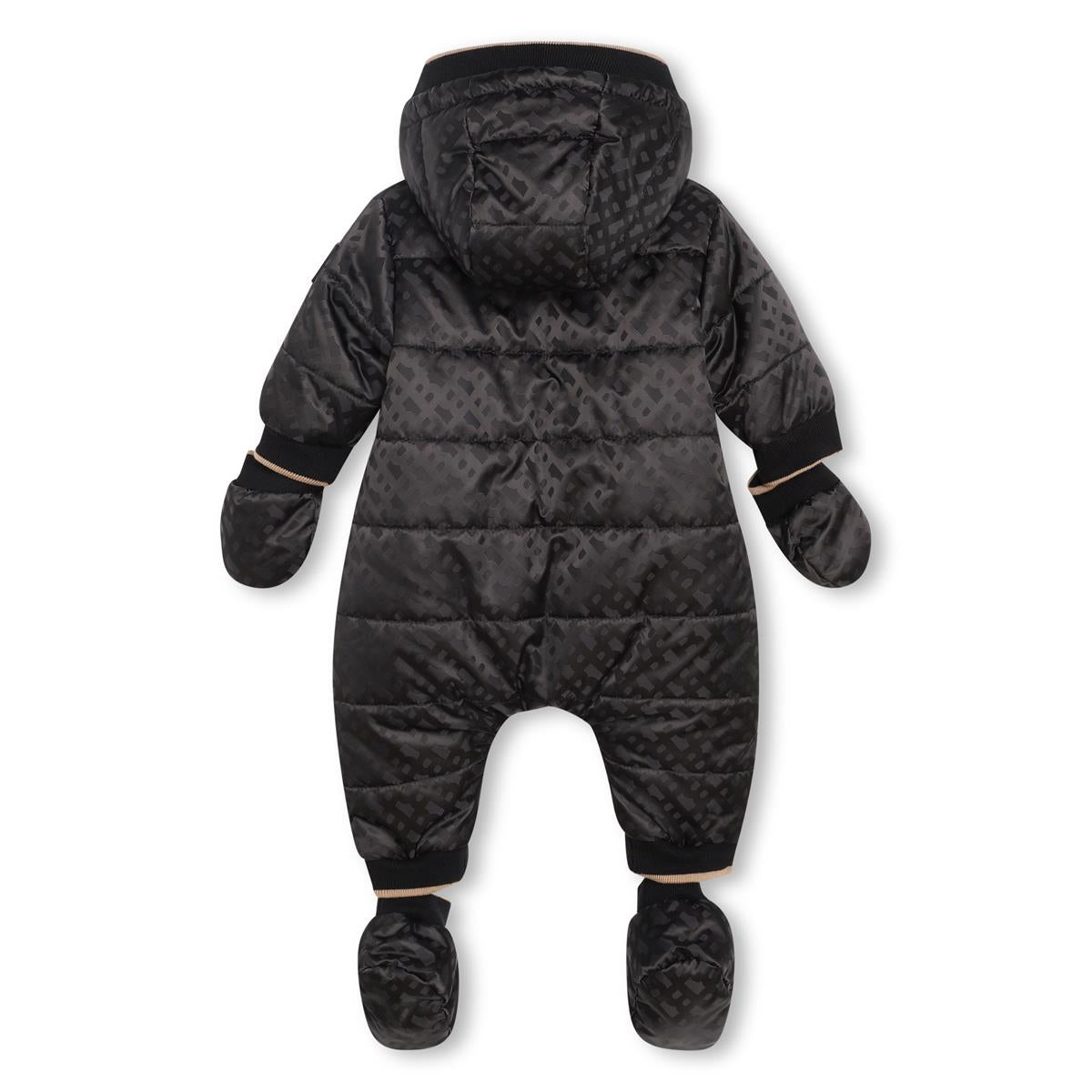 Baby Boys & Girls Black Padded Babysuit