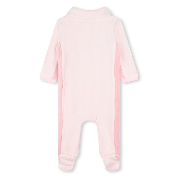Baby Girls Pink Cotton Babysuit