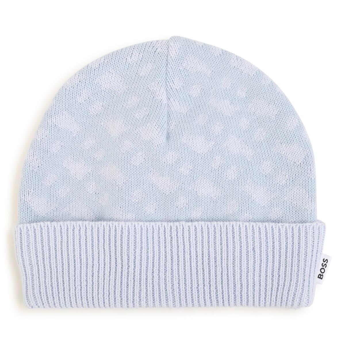 Baby Boys Blue Cotton Hat & Socks