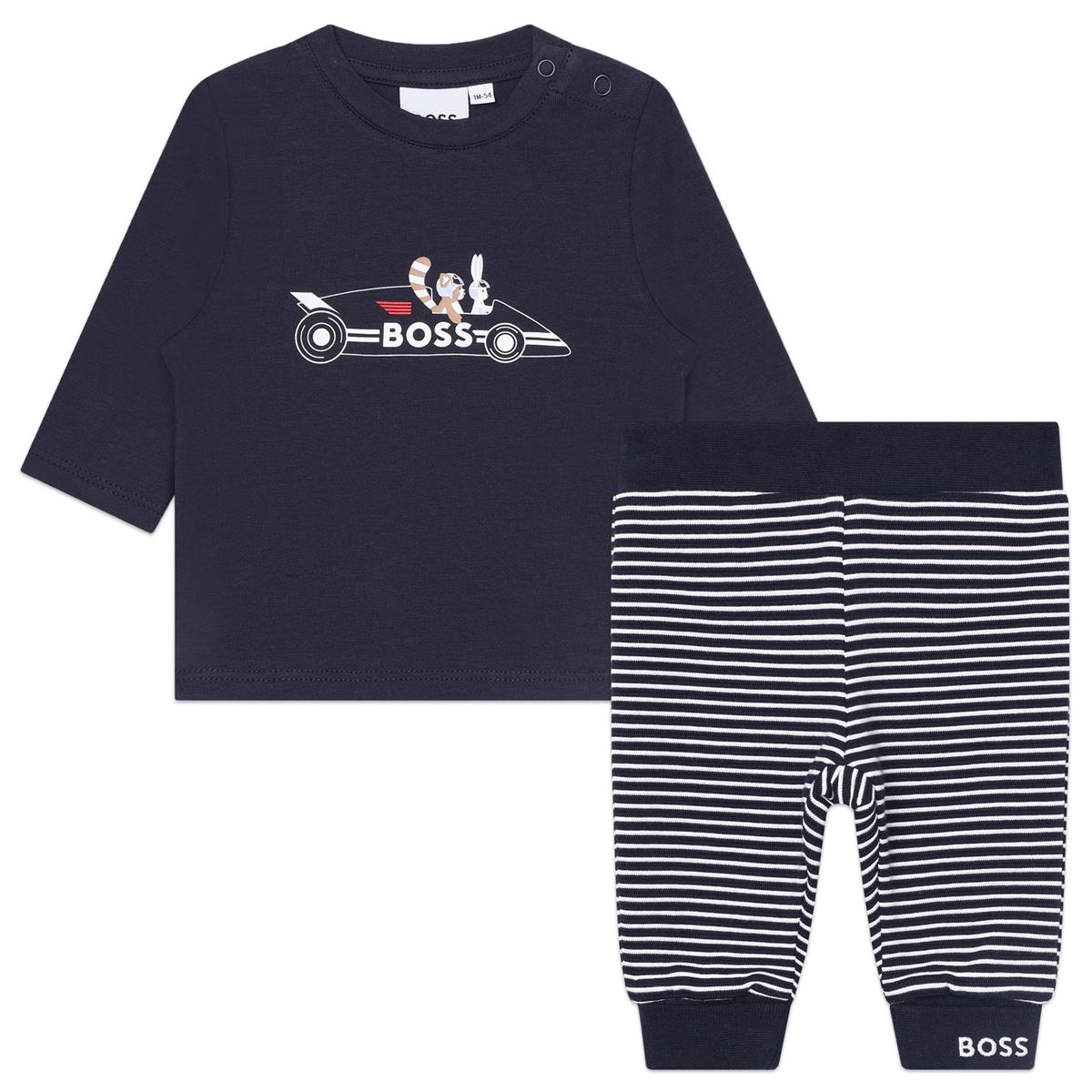 Baby Boys Blue Cotton Set