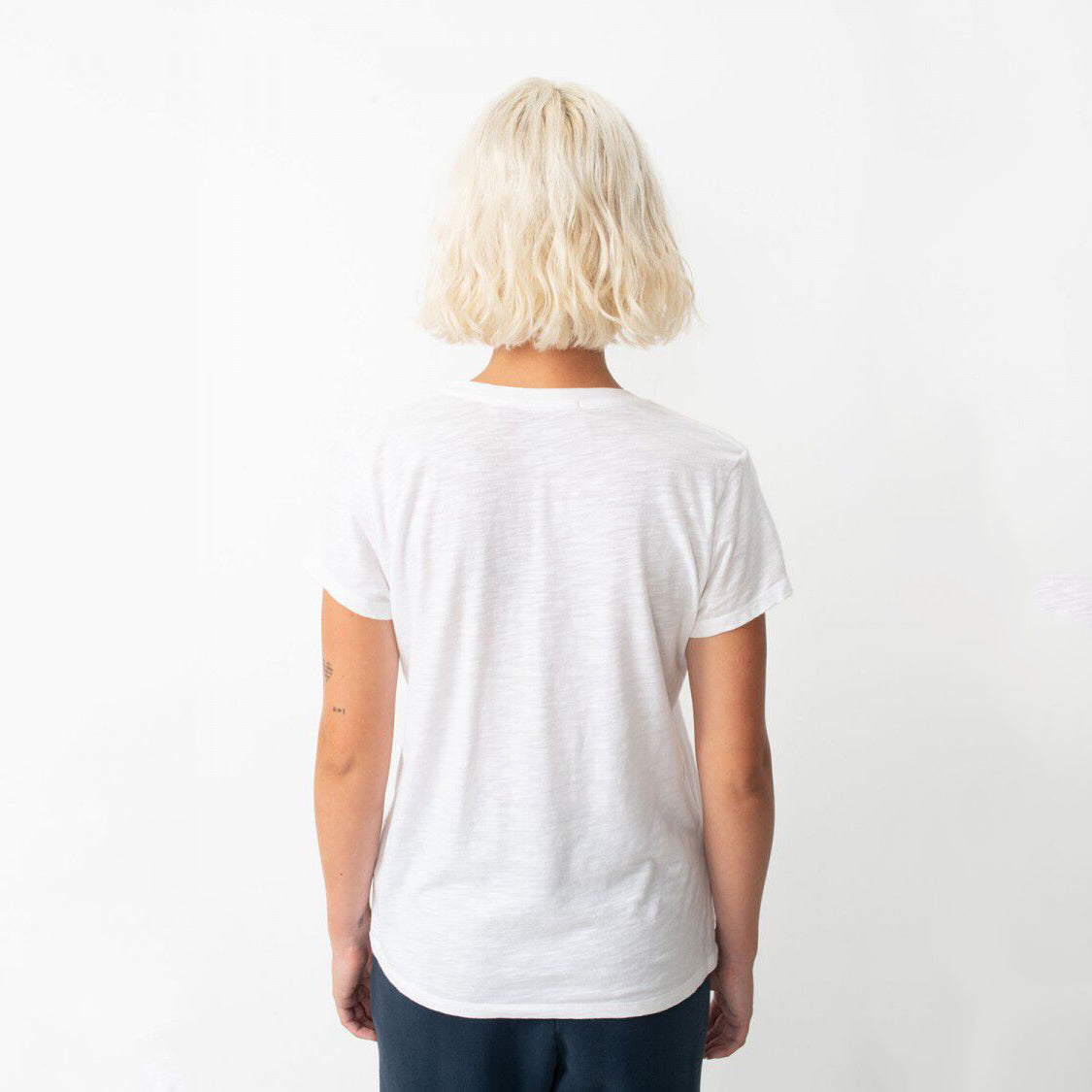 Women White Cotton T-Shirt