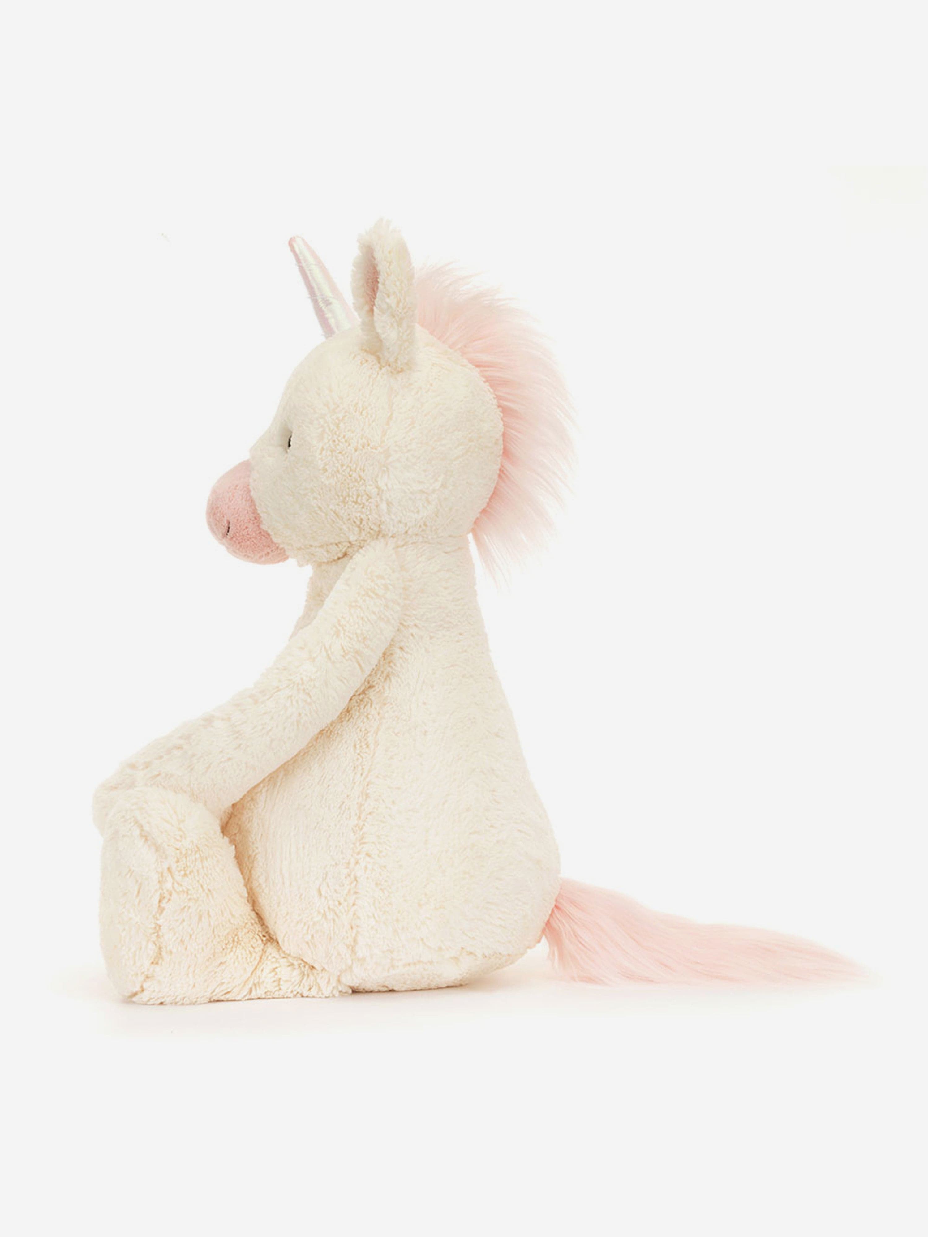 Bashful Little Unicorn Soft Toy in White (18 CM)