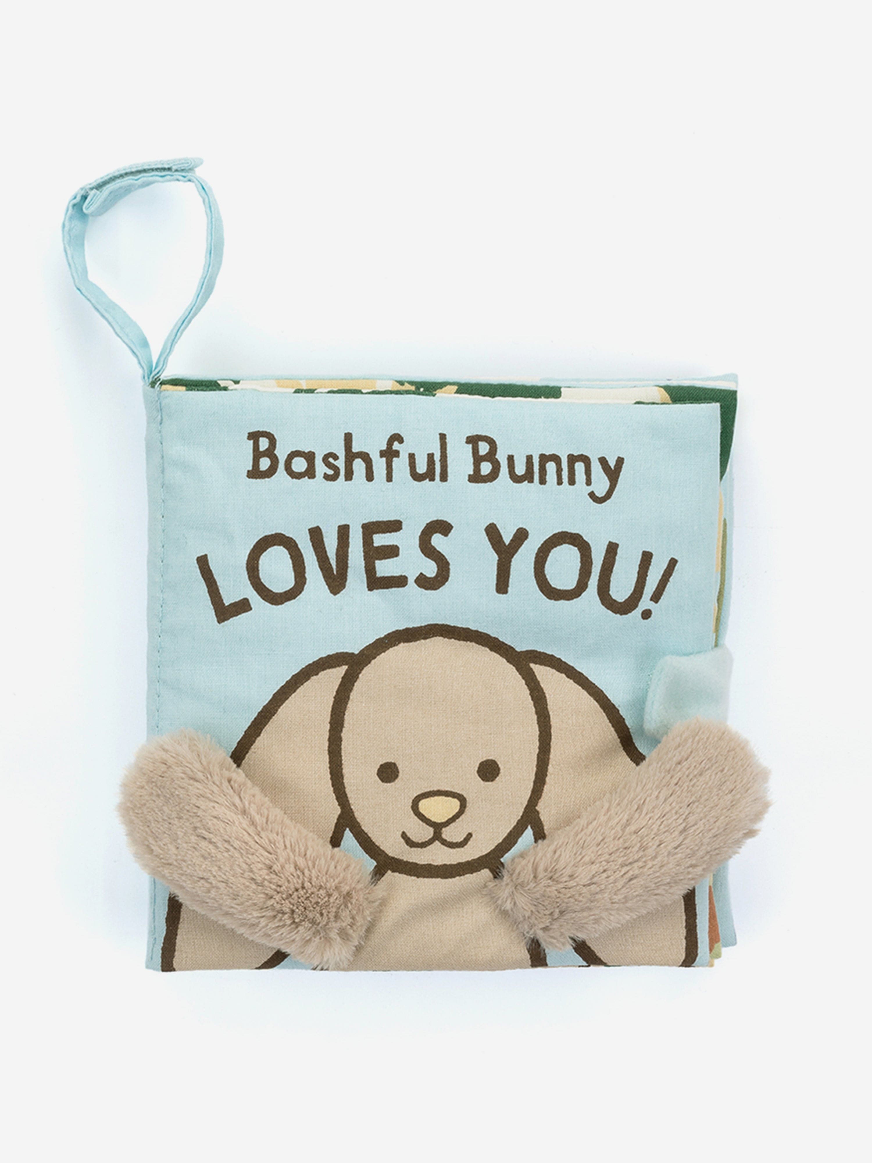 Bashful Bunny Loves You Book in Blue