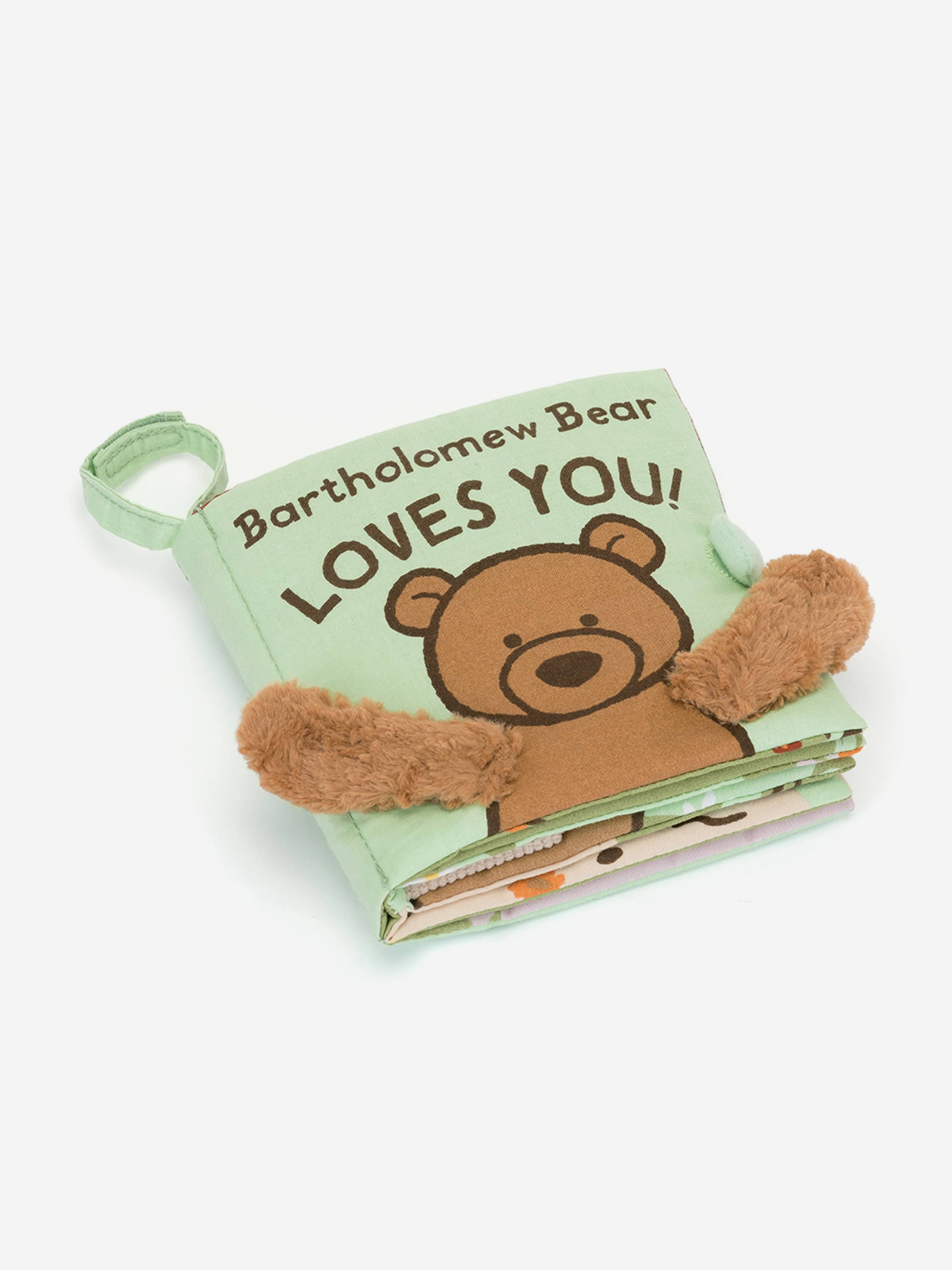 Bartholomew Bear Loves You Book in Green