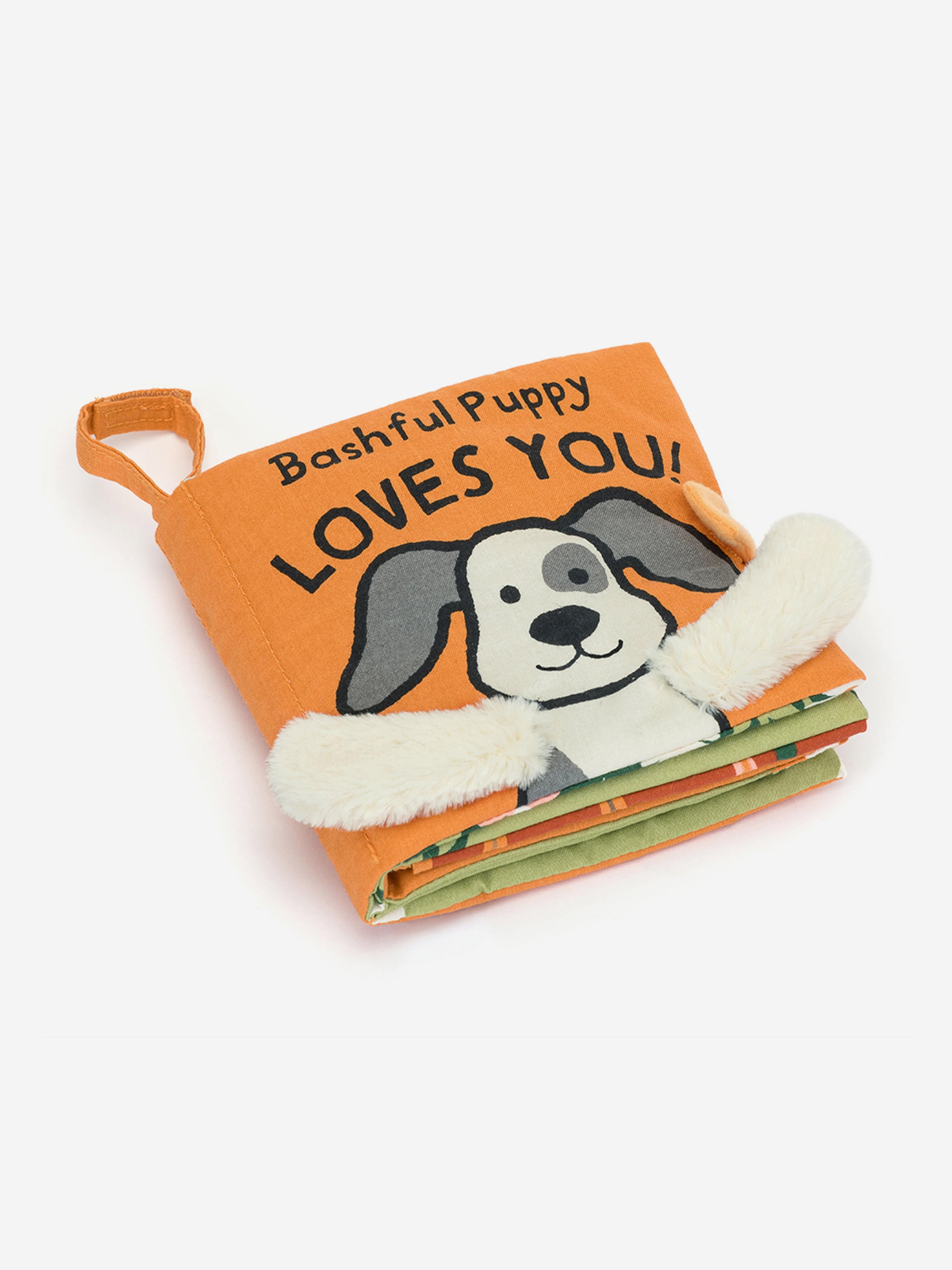 Bashful Puppy Loves You Book in Yellow