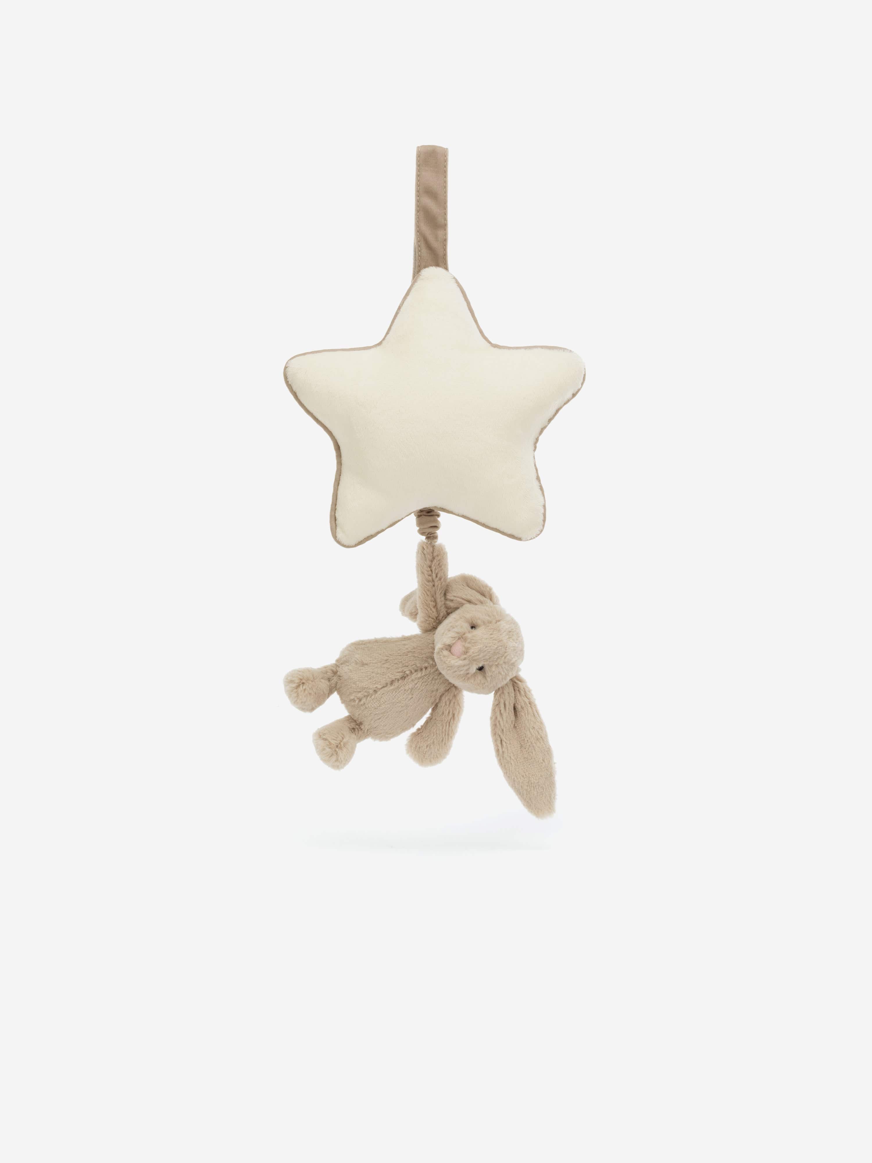 Bashful Beige Bunny Musical Pull in Beige (30 CM)