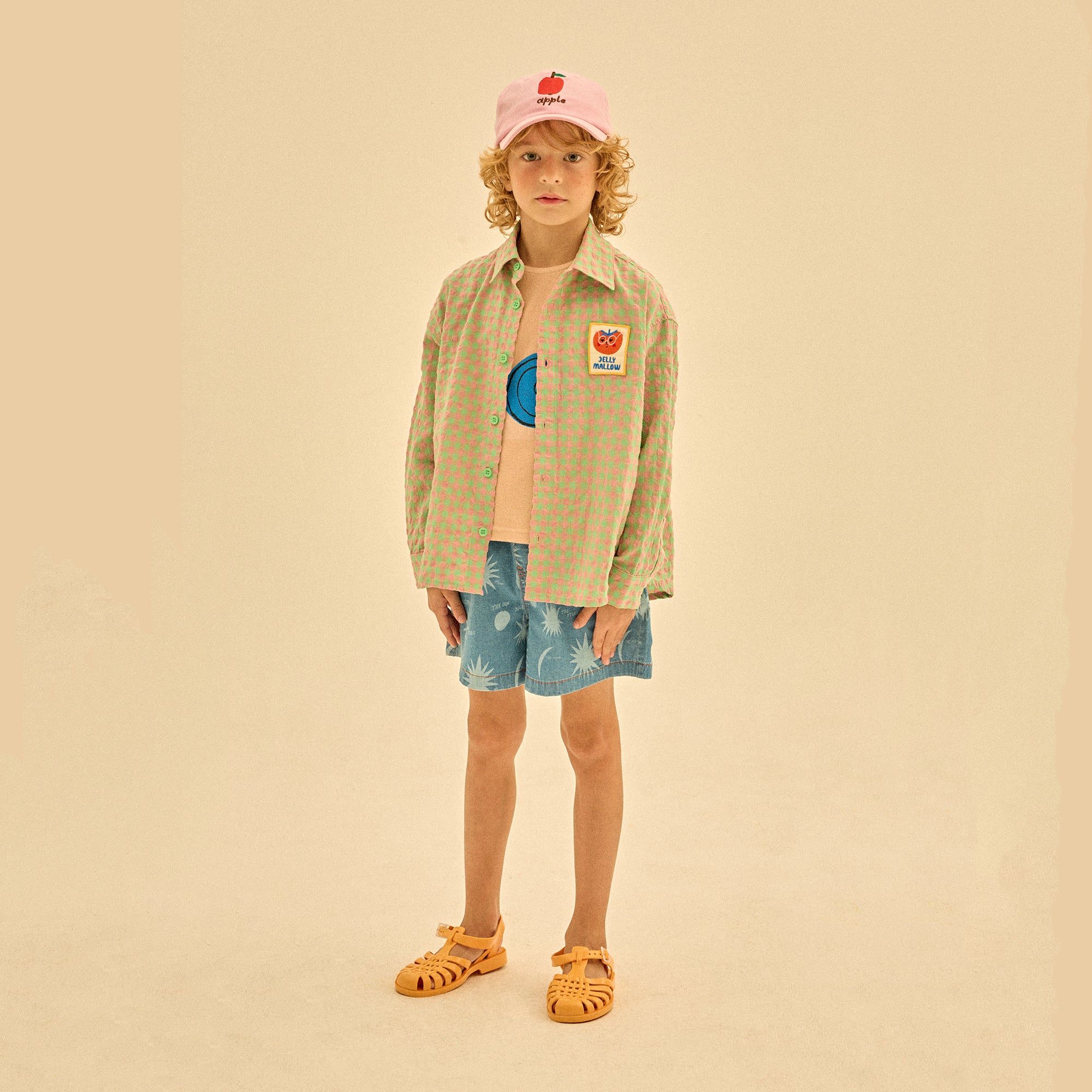 Boys & Girls Green Plaid Cotton Shirt