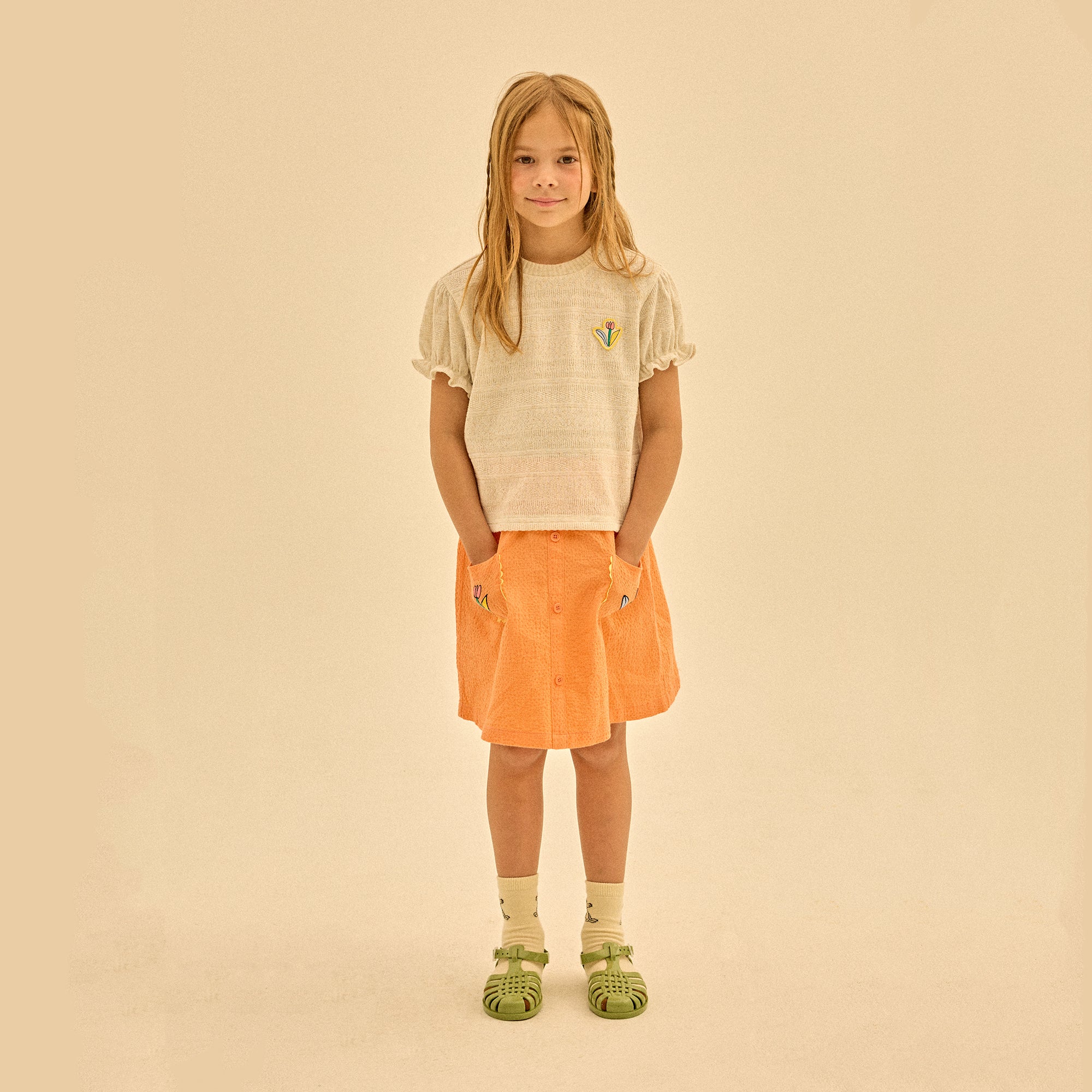 Girls Ivory T-Shirt