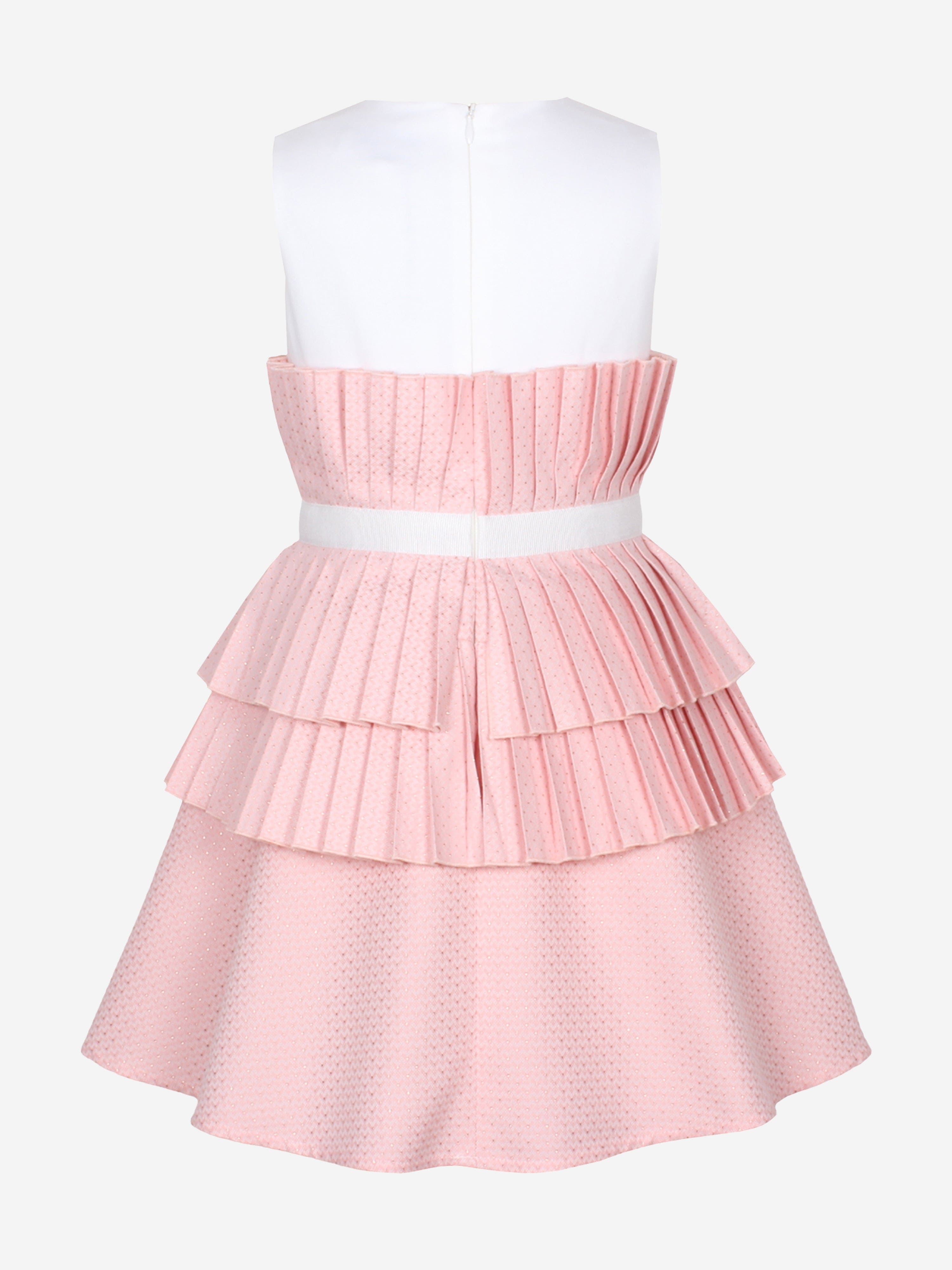 Girls Creation Dots Dress in Pink