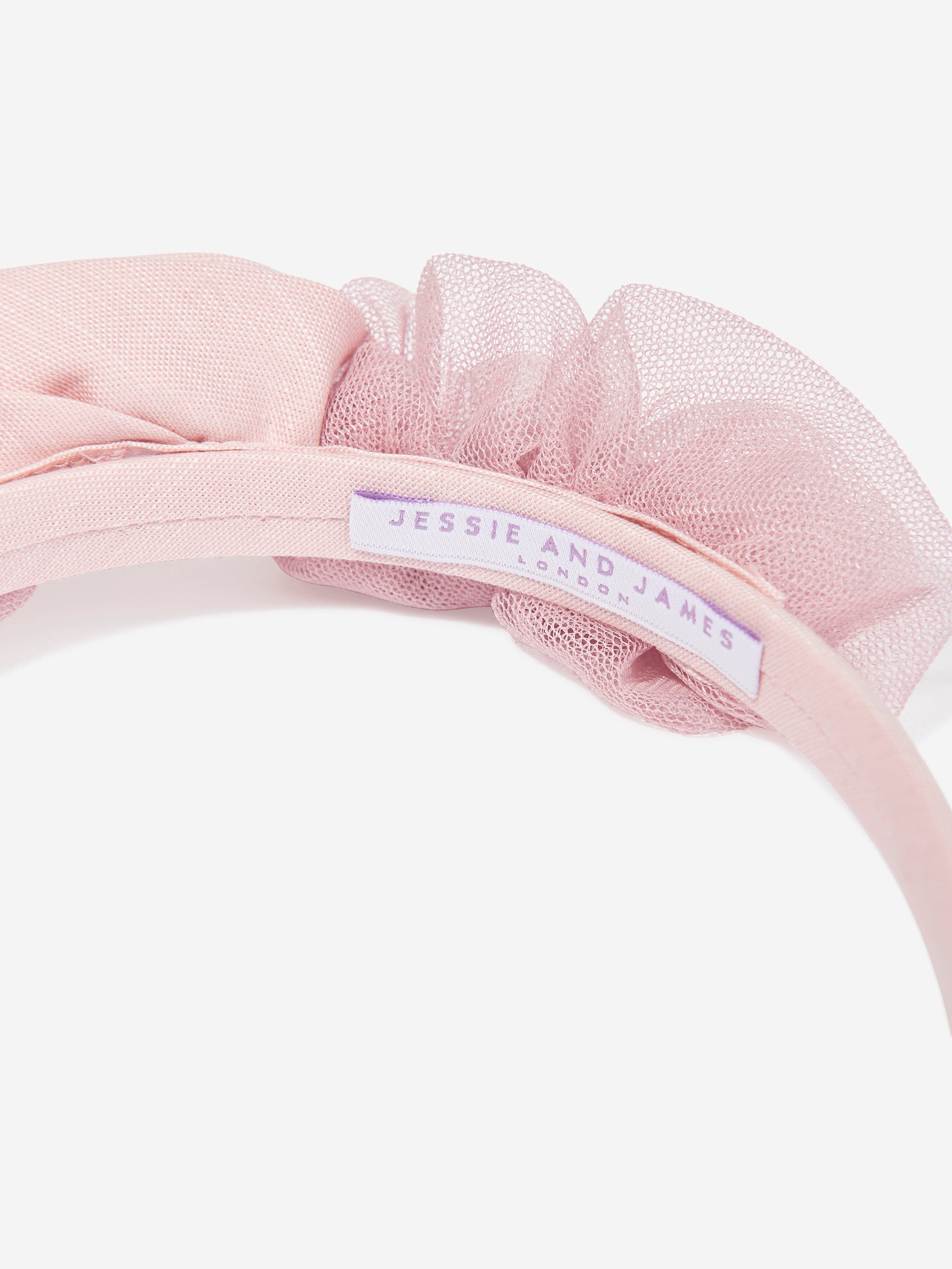 Girls Ring On Roses Headband in Pink