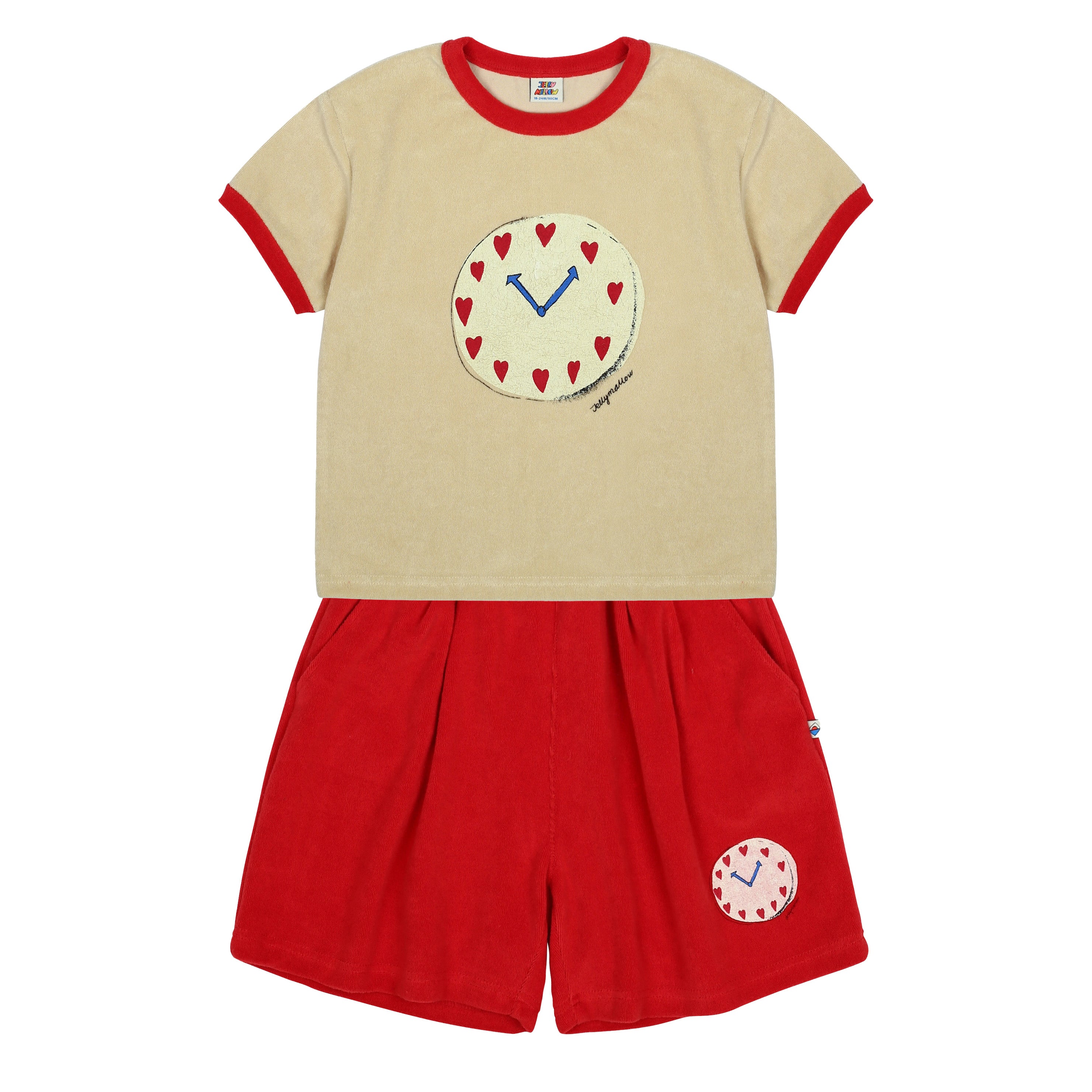 Boys & Girls Red Cotton Set