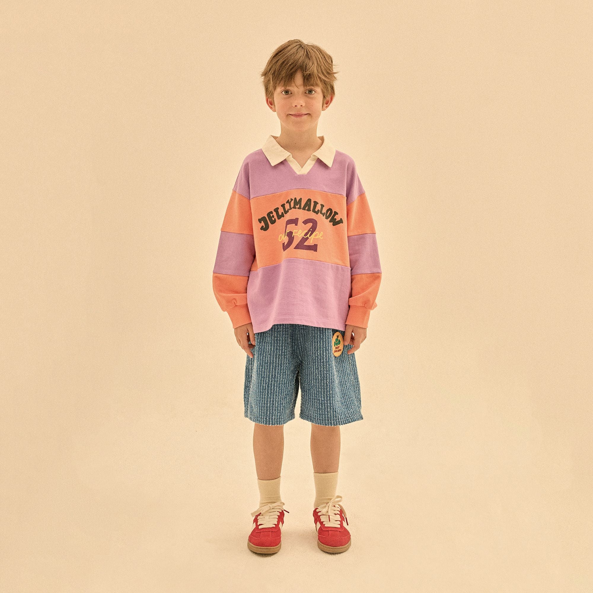 Boys & Girls Purple Logo Cotton Sweatshirt
