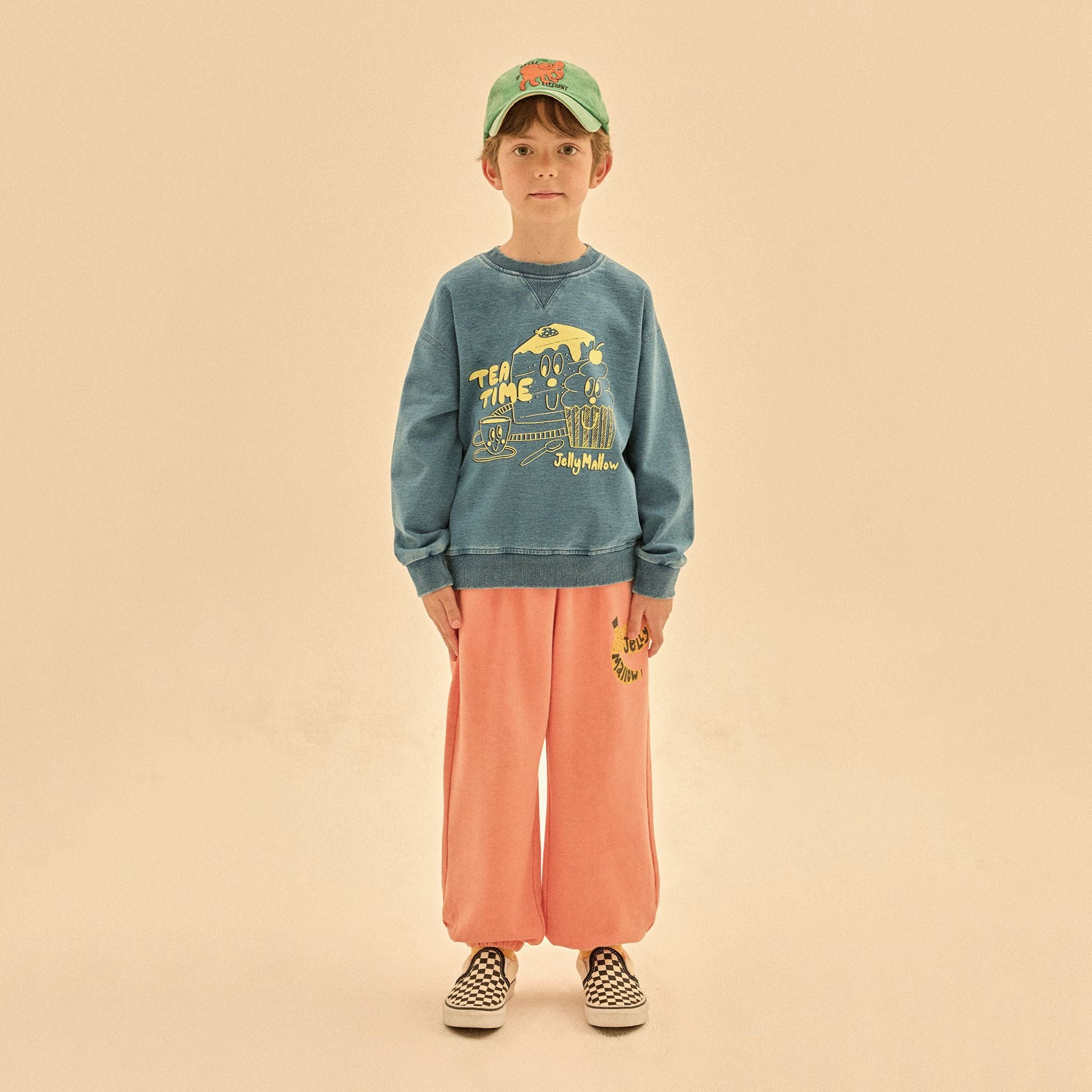 Boys & Girls Orange Cotton Trousers