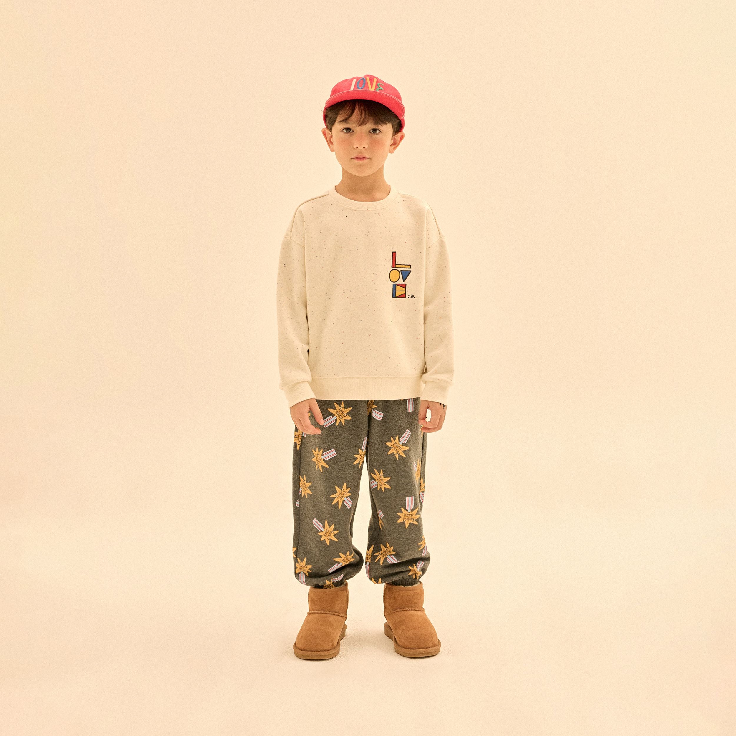 Boys & Girls Ivory Cotton Sweatshirt