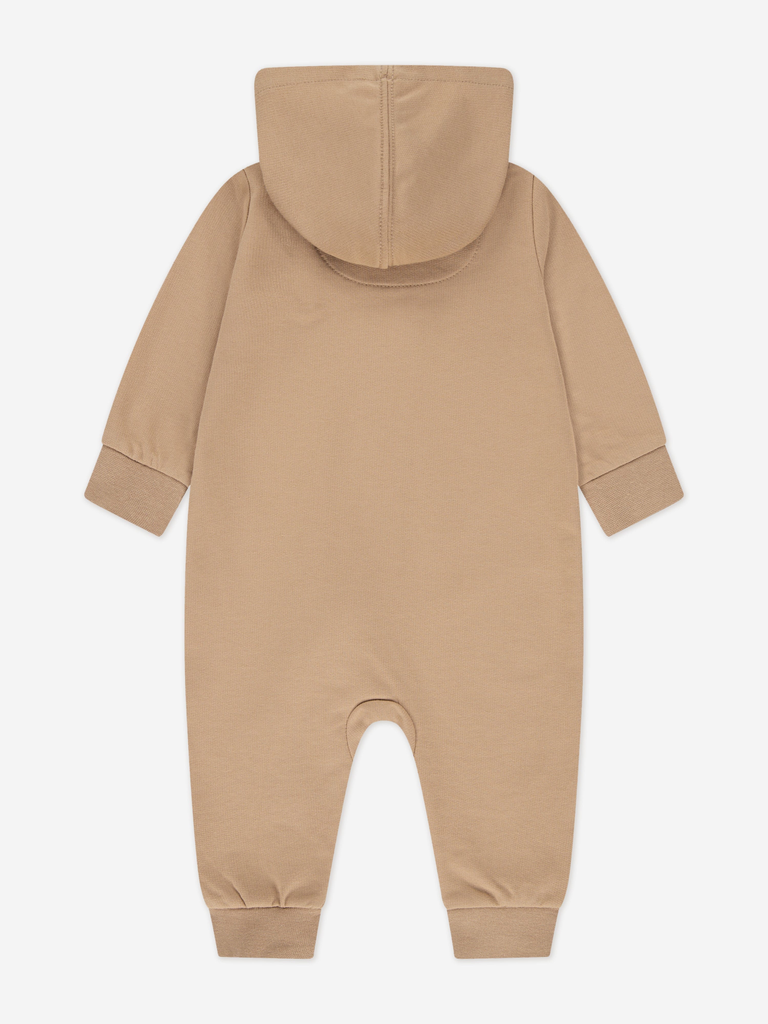 Baby Jumpman Coverall in Beige