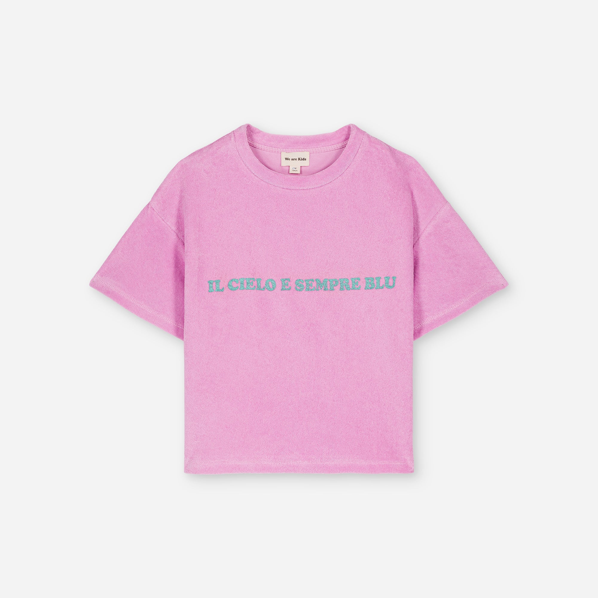 Boys & Girls Pink Logo Cotton T-Shirt