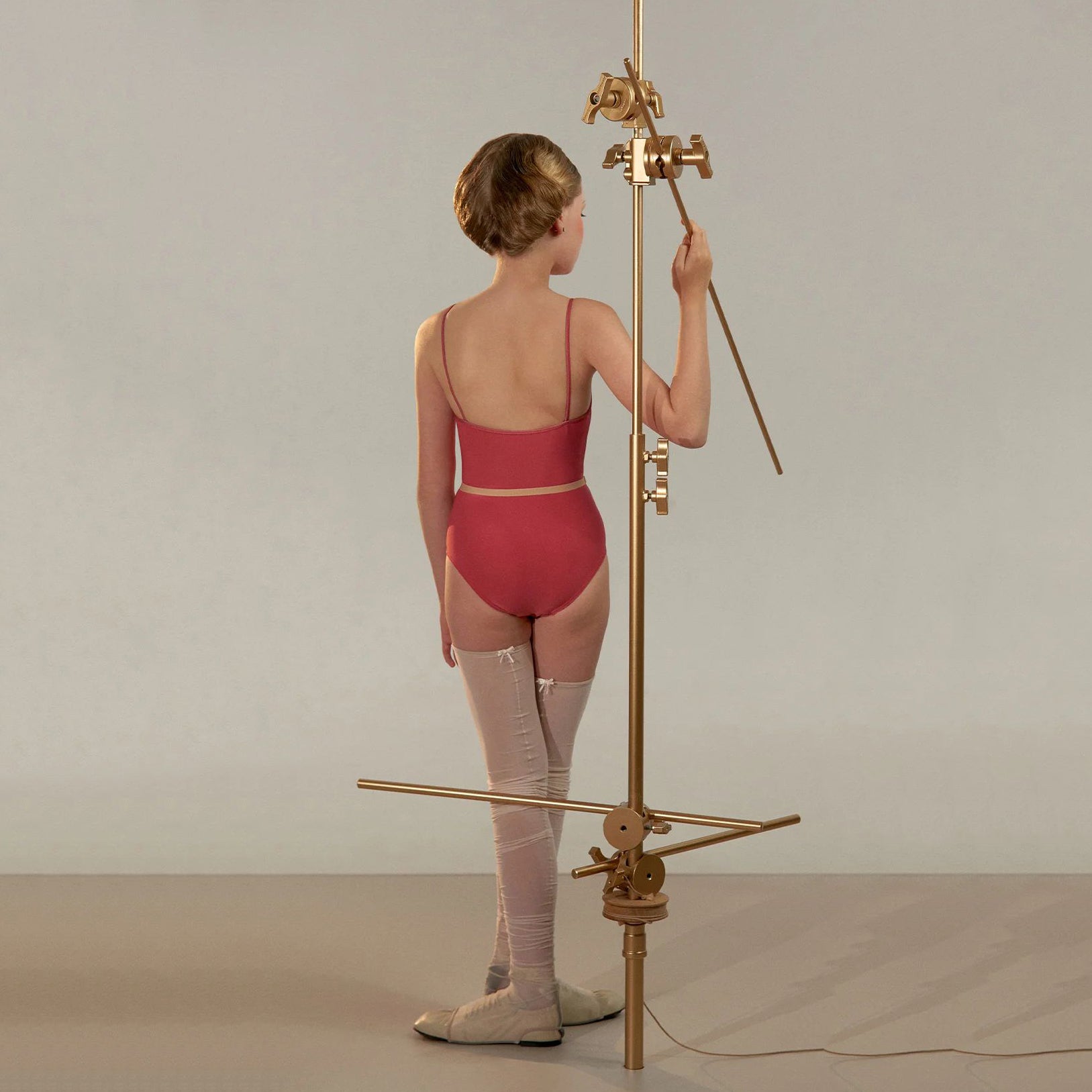 Girls Pink"TEARDROP BOW"Ballet Onesies(J251LE06VL/cerise)