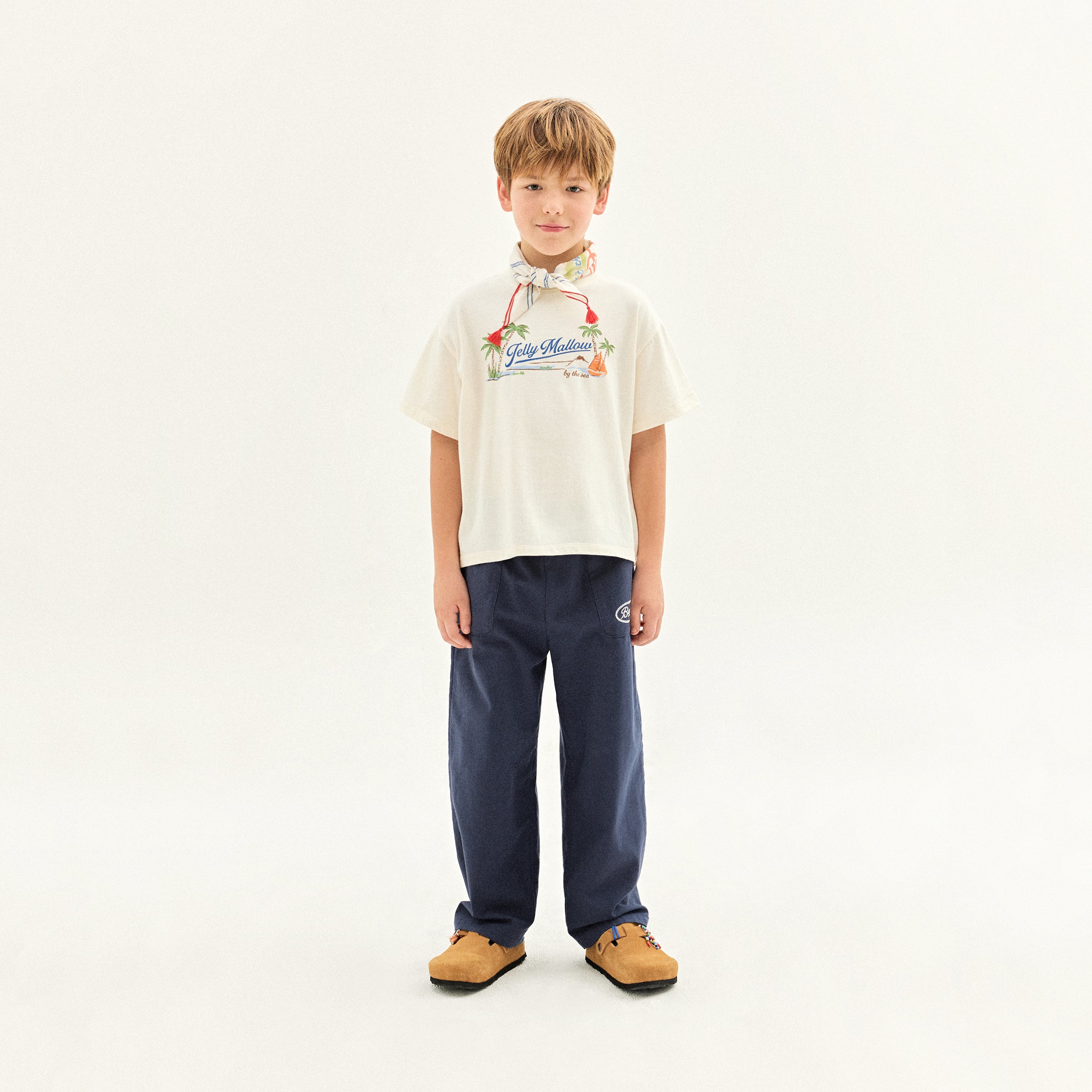 Boys & Girls Navy Cotton Trousers