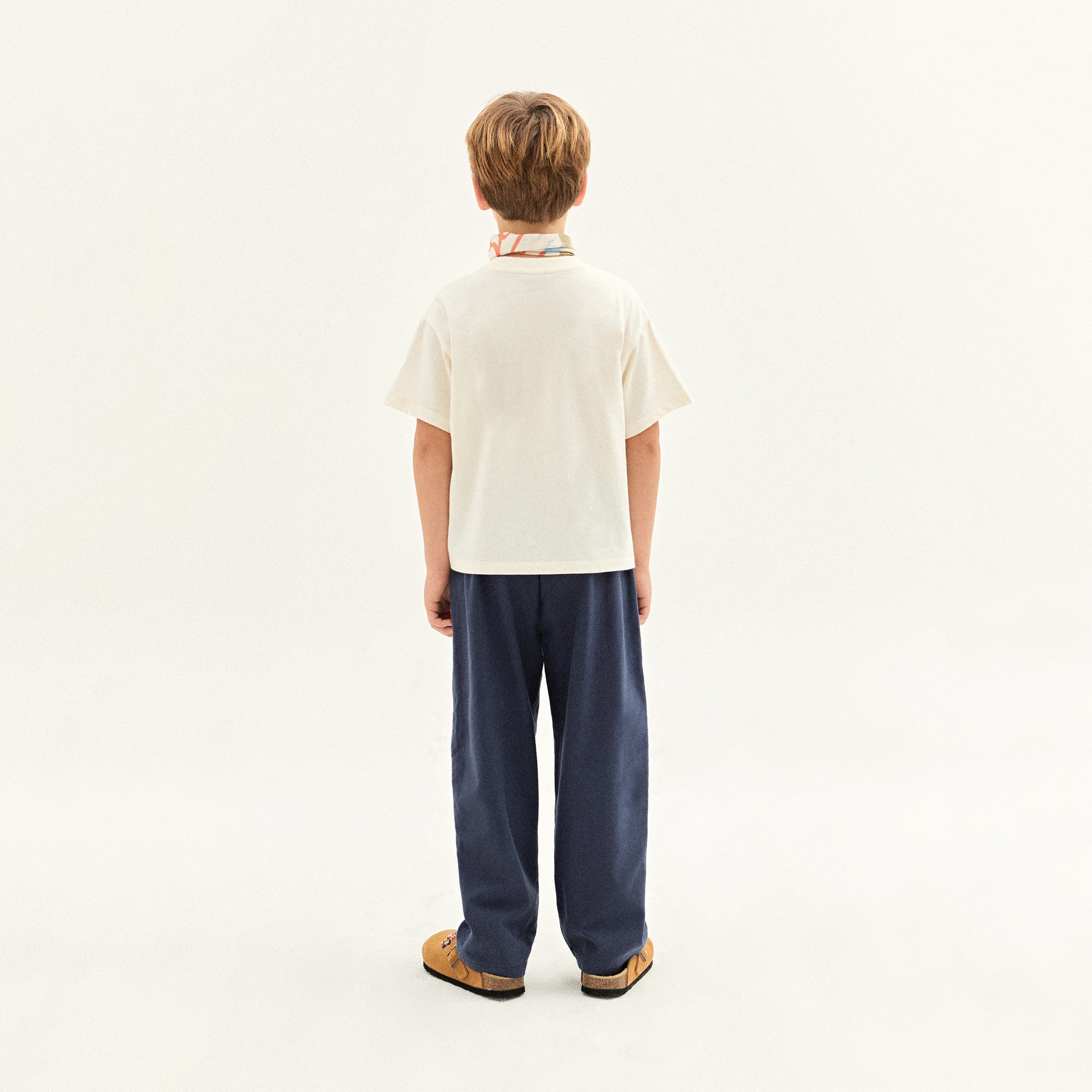 Boys & Girls Navy Cotton Trousers