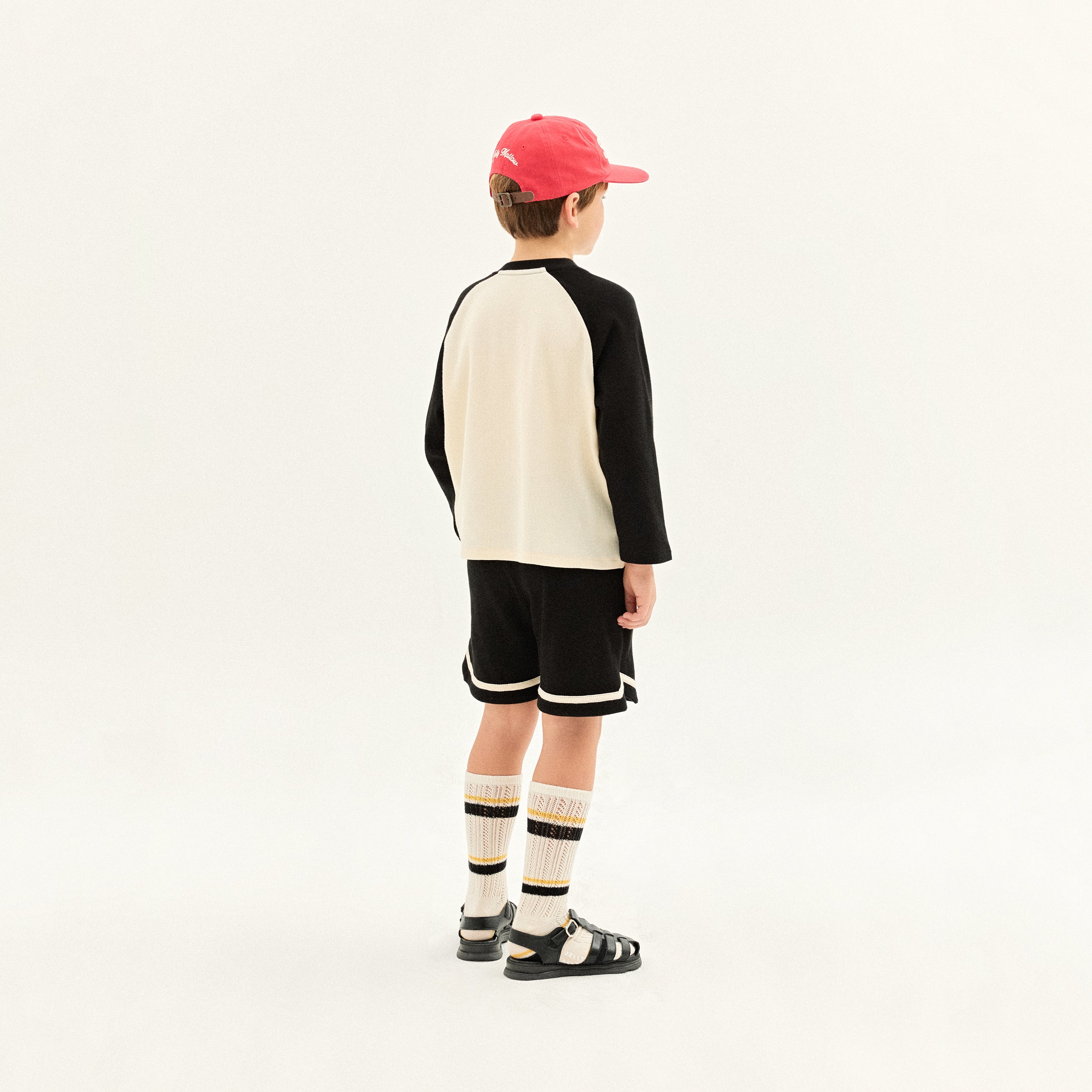 Boys & Girls Black Logo Cotton T-Shirt