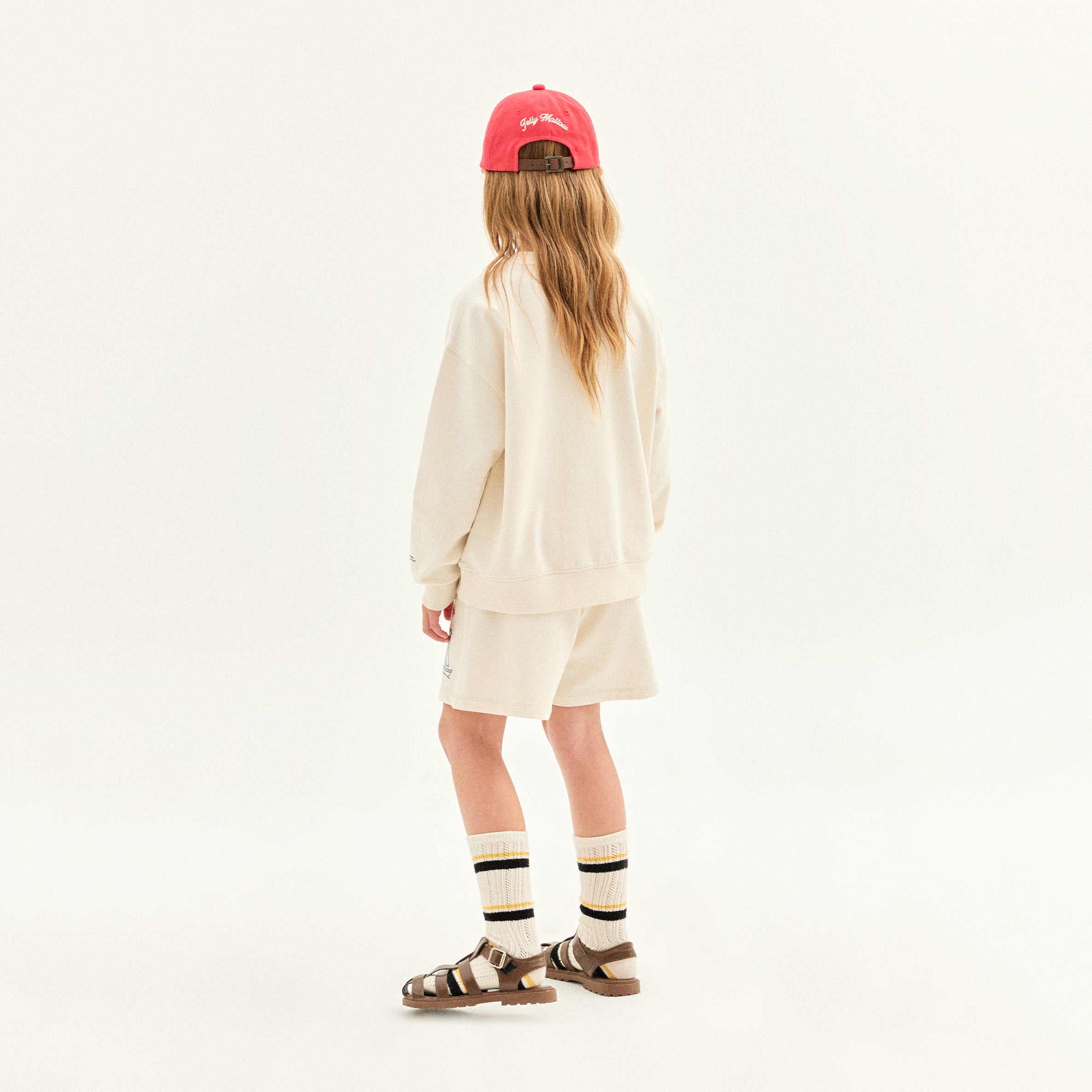 Boys & Girls White Cotton Shorts