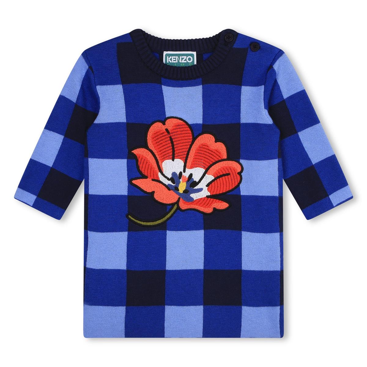 Baby Girls Blue Check Dress