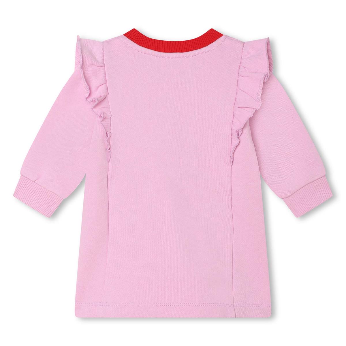 Baby Girls Pink Logo Cotton Dress