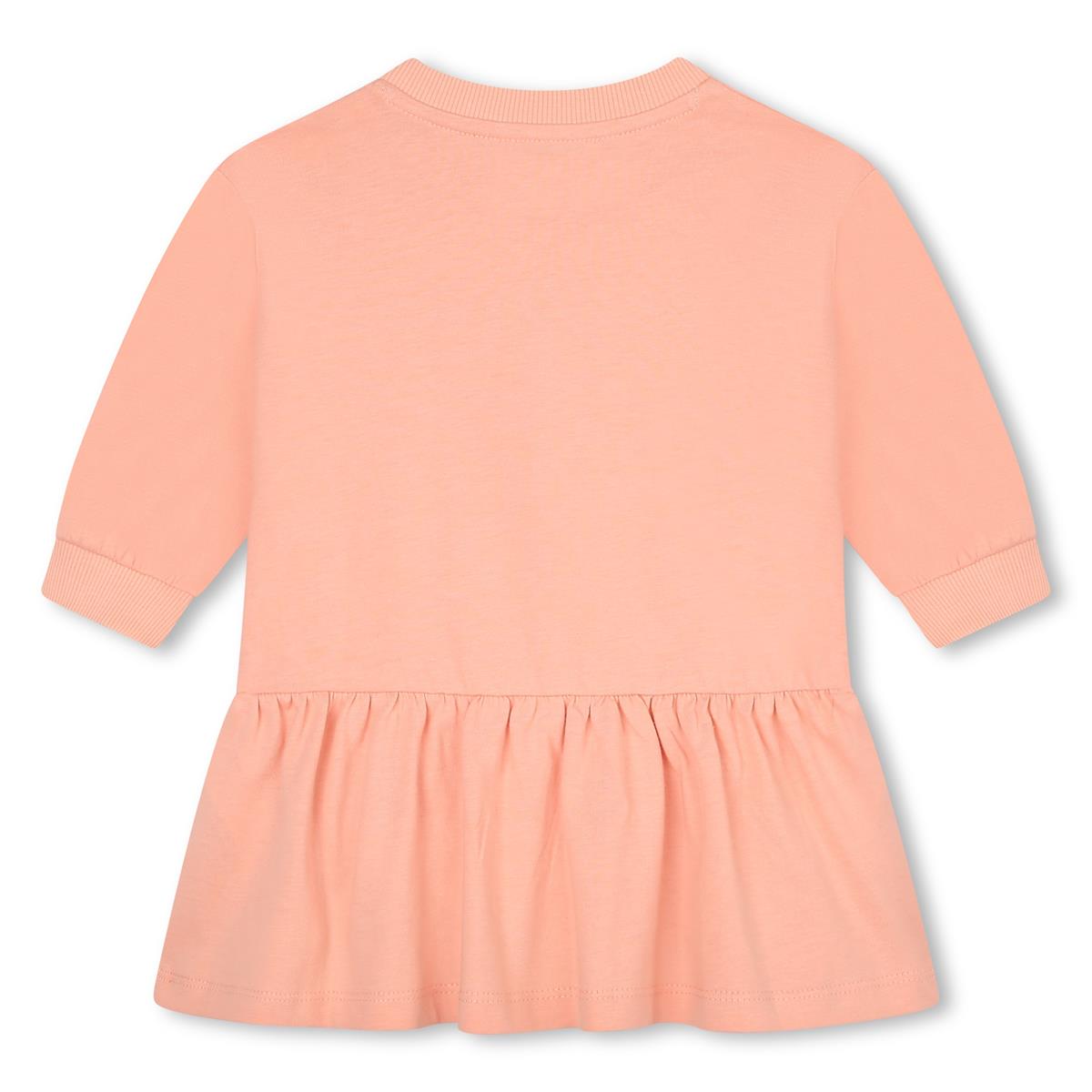 Baby Girls Pink Logo Cotton Dress
