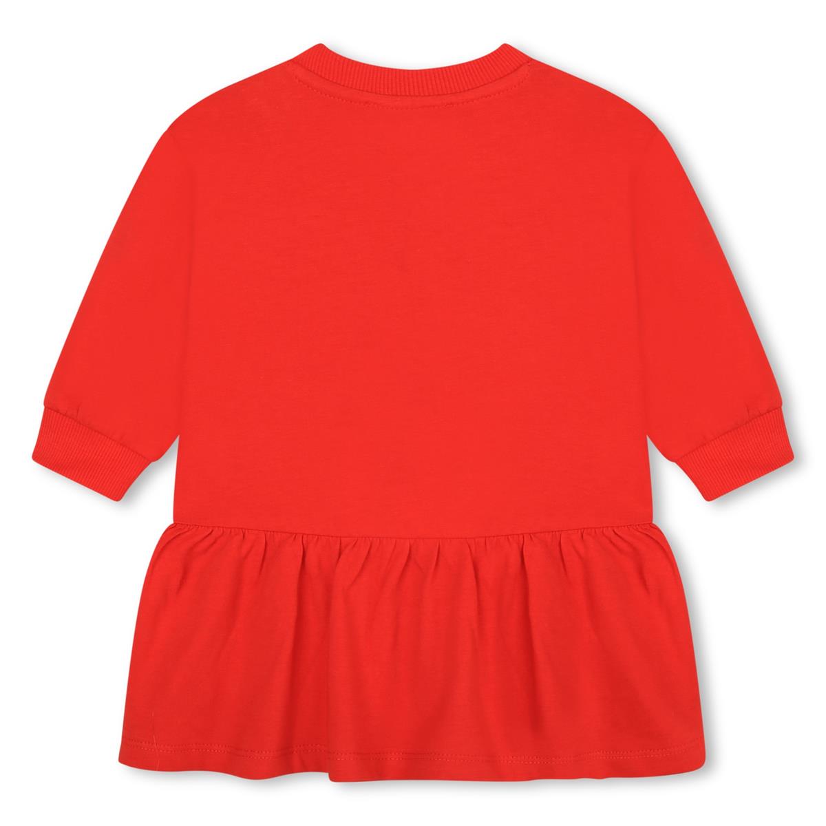 Baby Girls Red Logo Cotton Dress