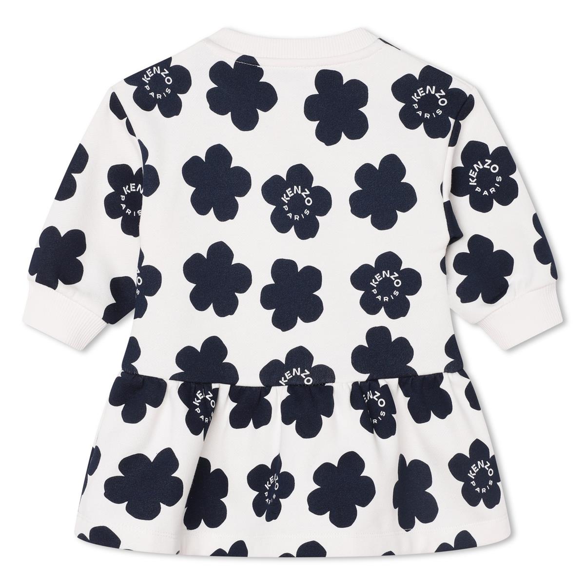 Baby Girls White Flower Cotton Dress