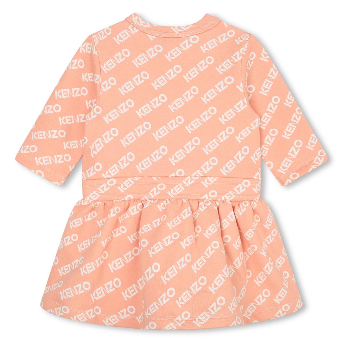 Baby Girls Pink Logo Cotton Dress