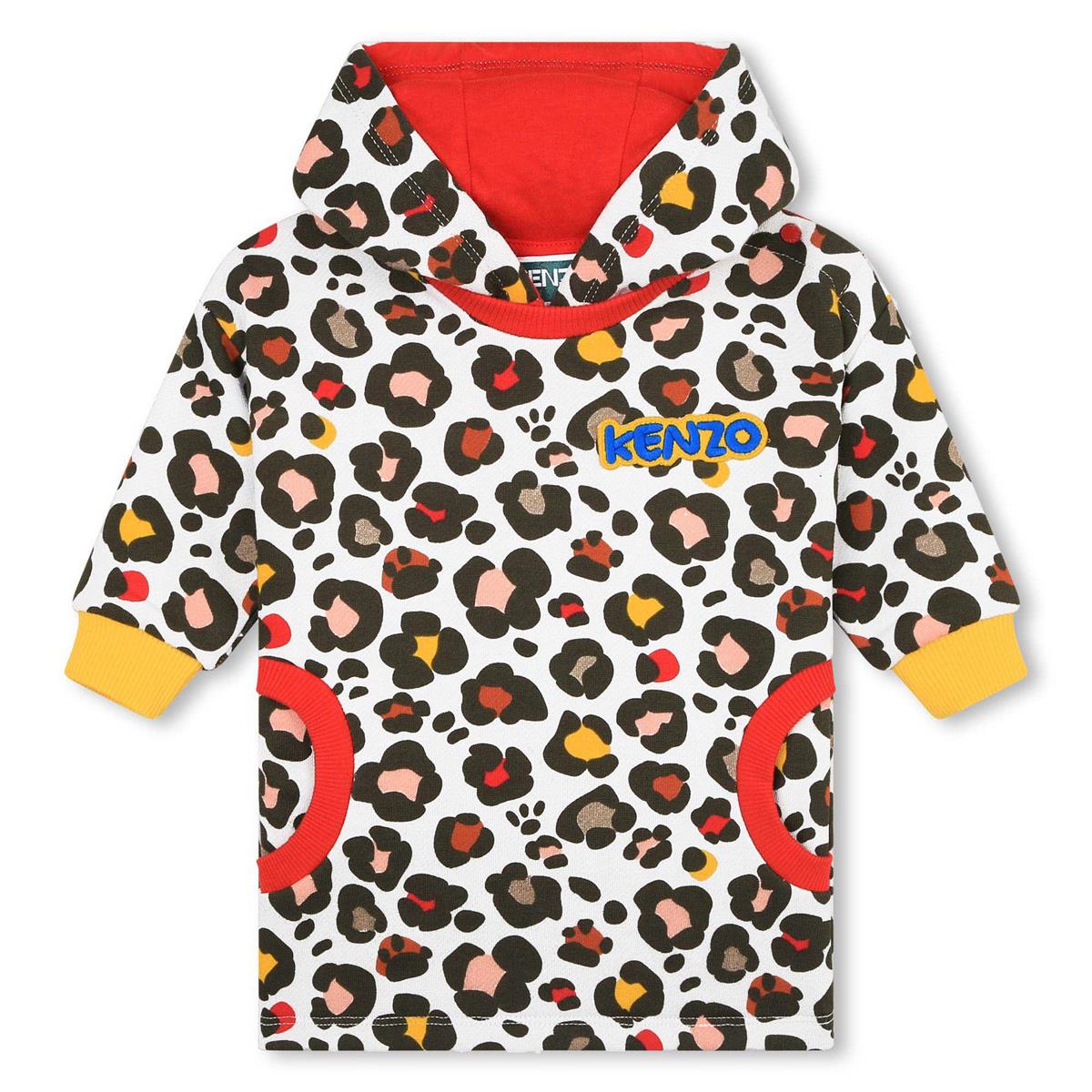 Baby Girls Beige Logo Cotton Dress