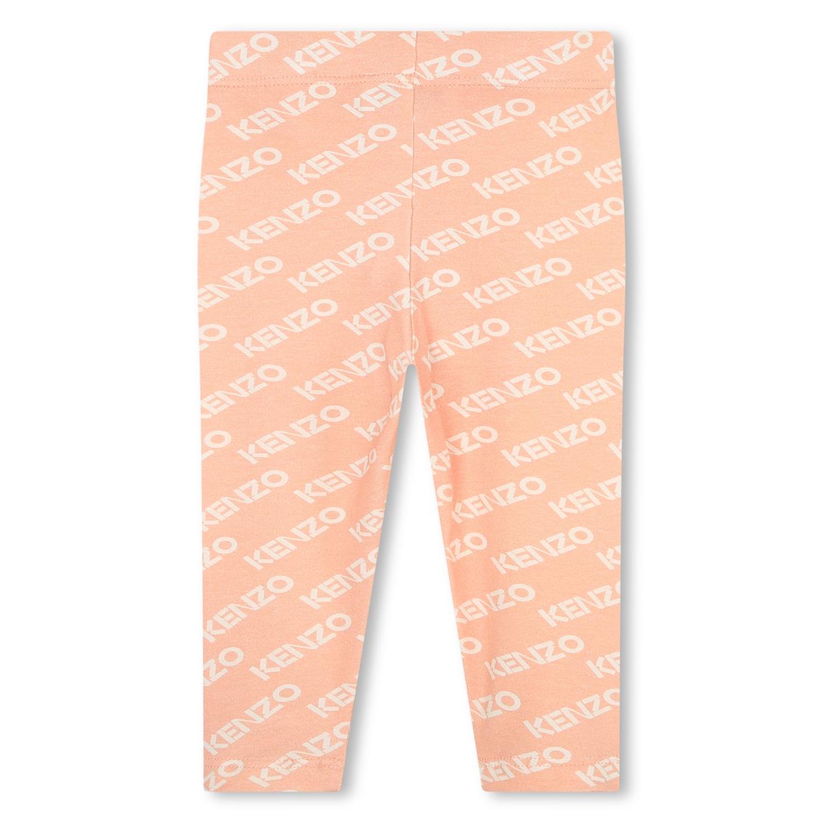 Baby Girls Pink Logo Leggings