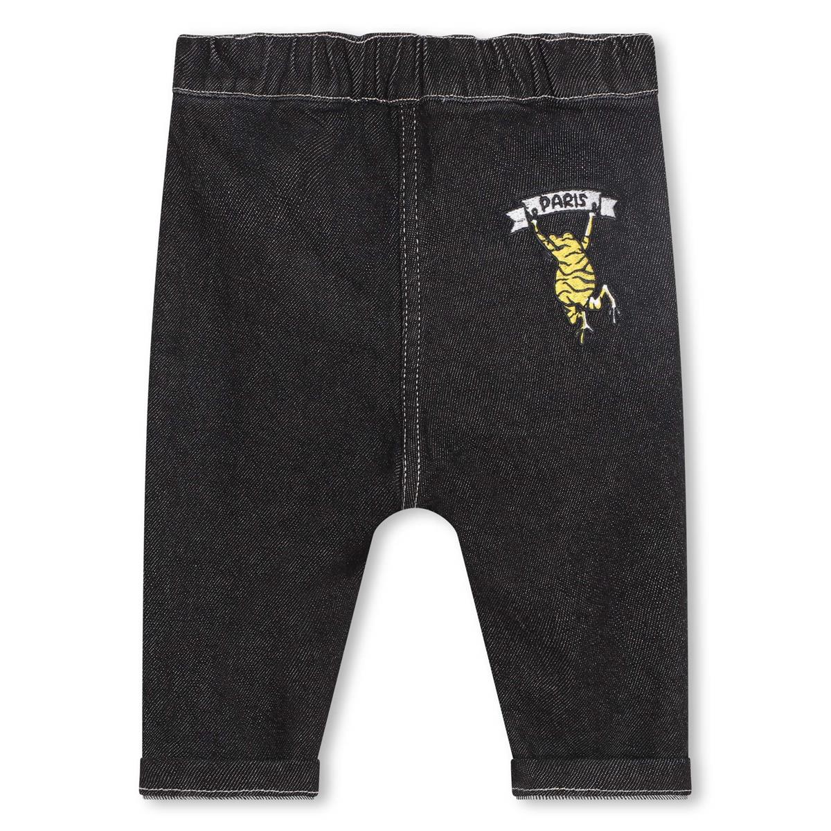 Baby Boys Black Denim Trousers