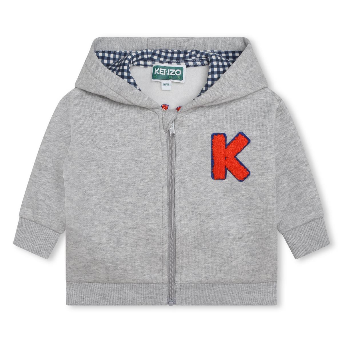 Baby Boys Grey Zip-Up Top