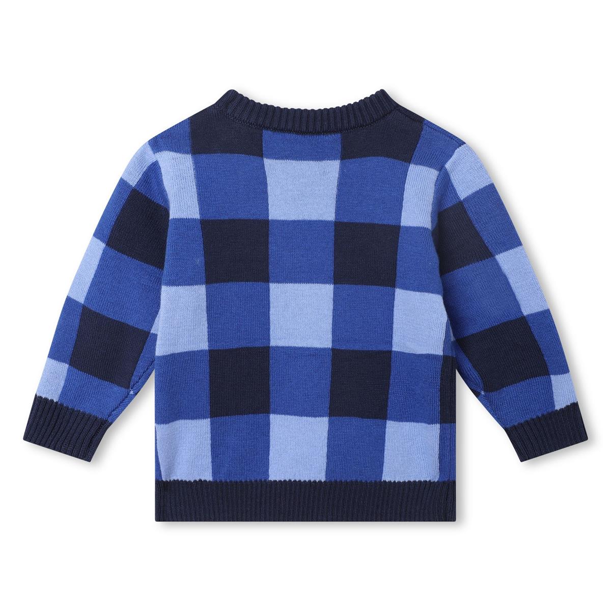 Baby Boys Blue Check Sweater