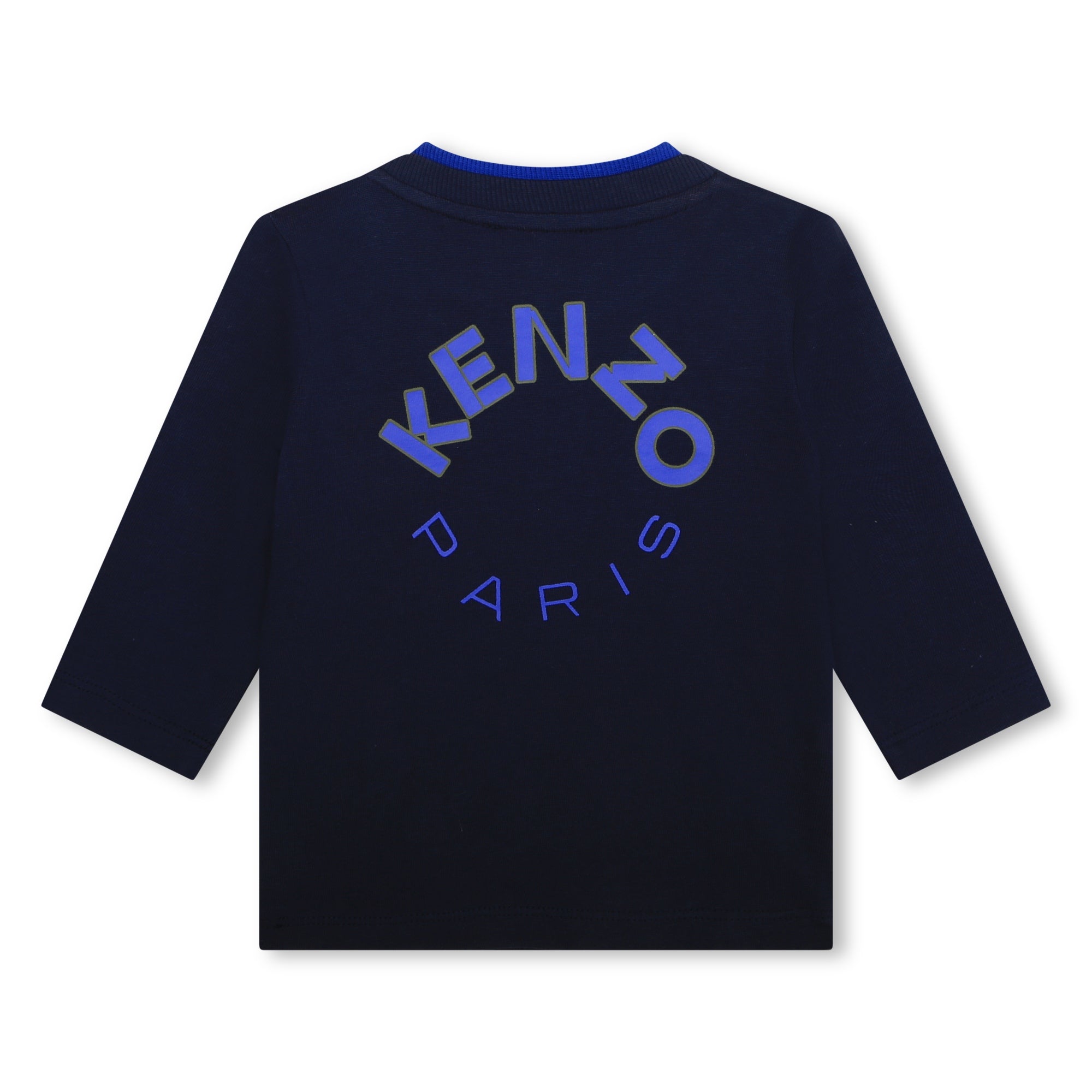 Baby Boys Navy Logo Cotton T-Shirt