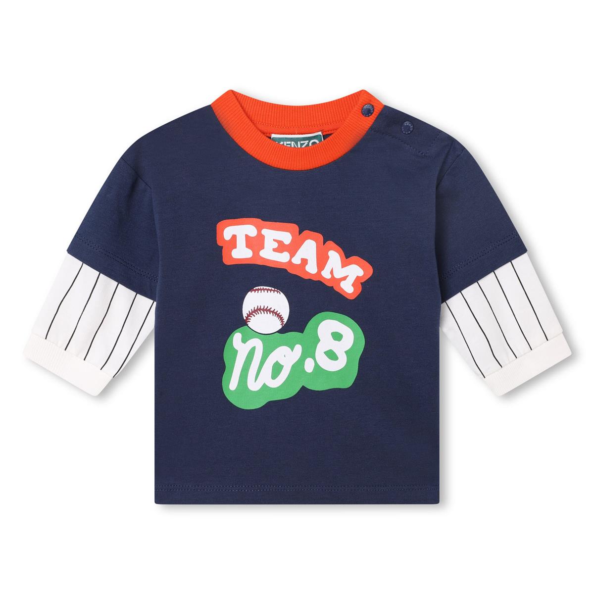 Baby Boys Blue Cotton T-Shirt