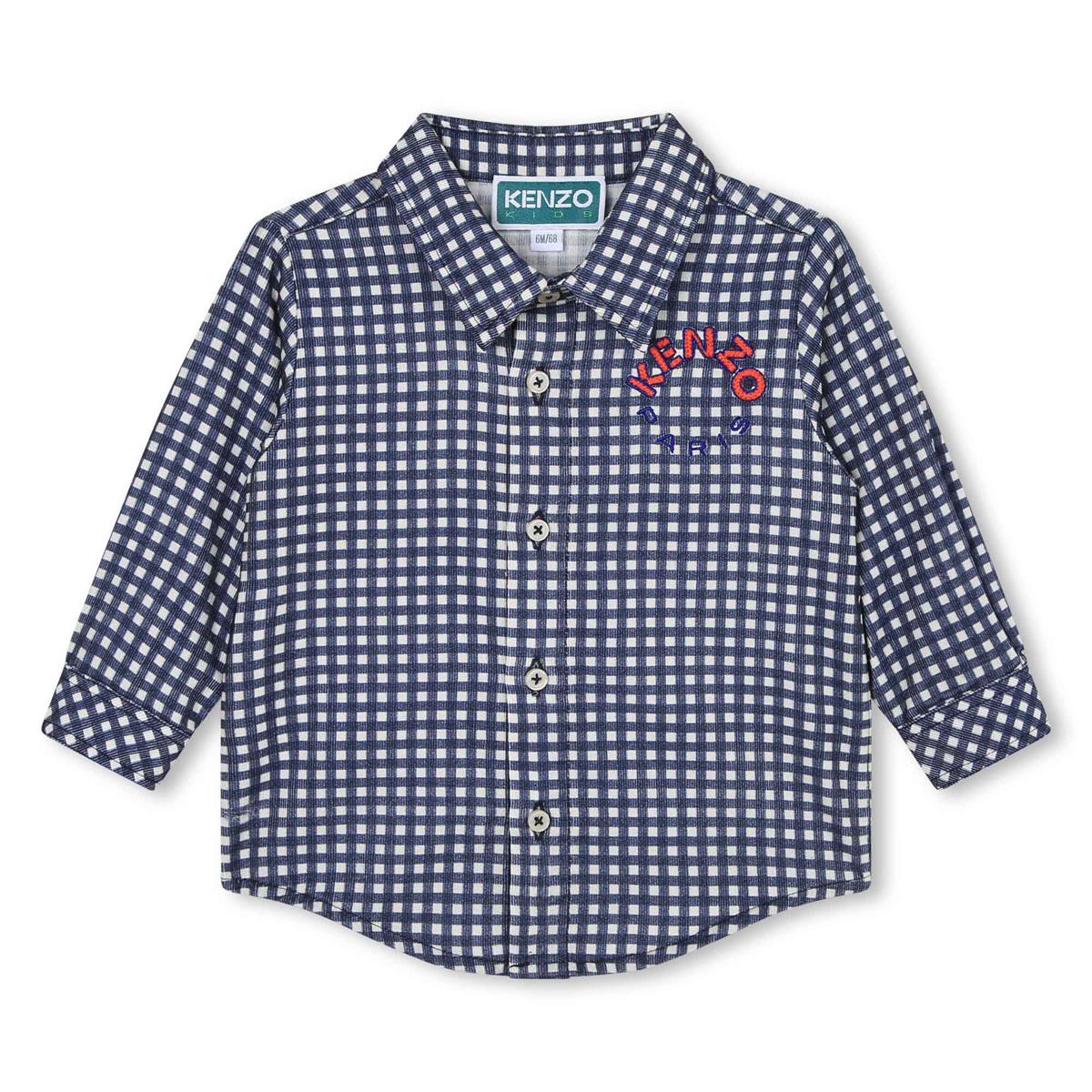 Baby Boys Blue Check Shirt