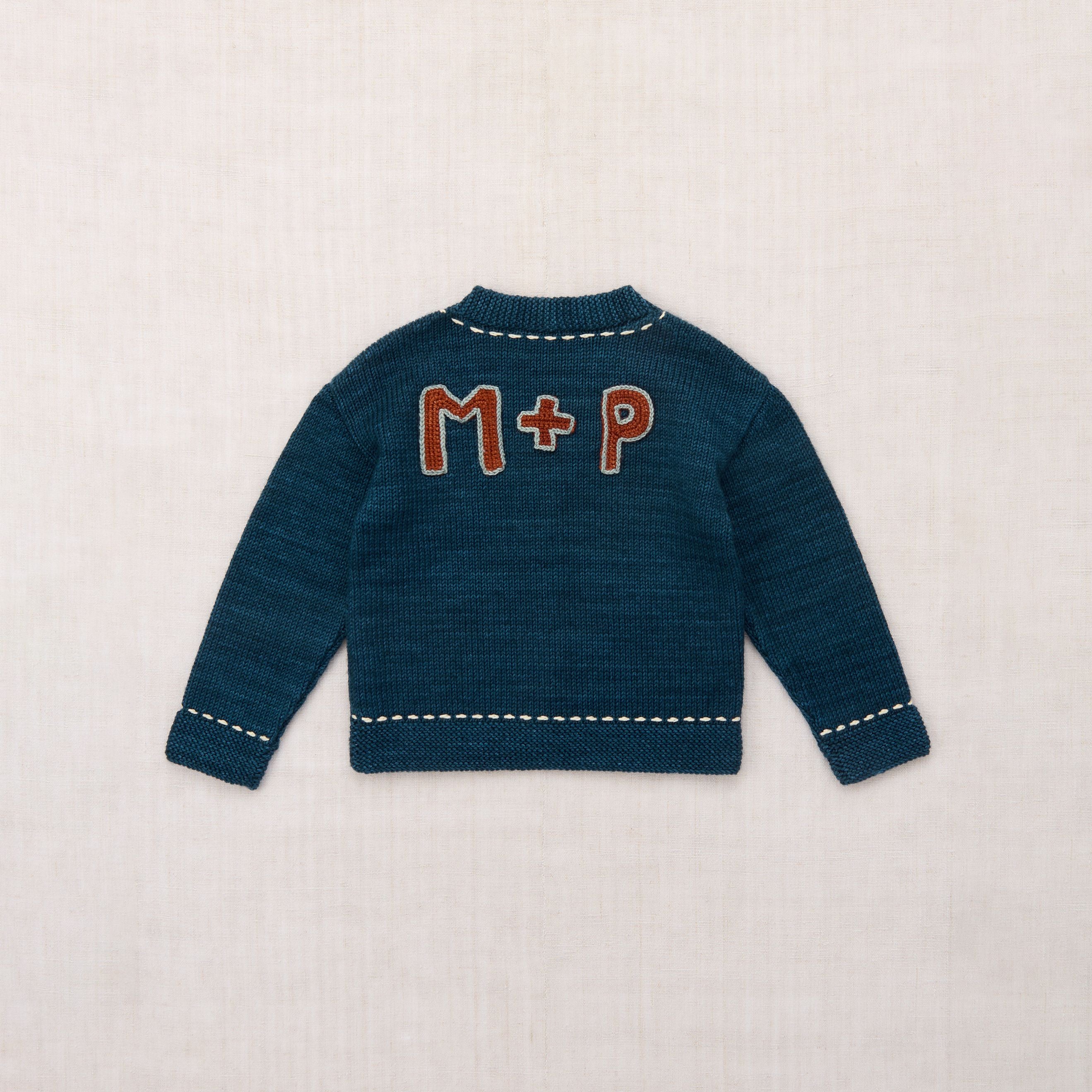 Boys & Girls Blue Wool Cardigan