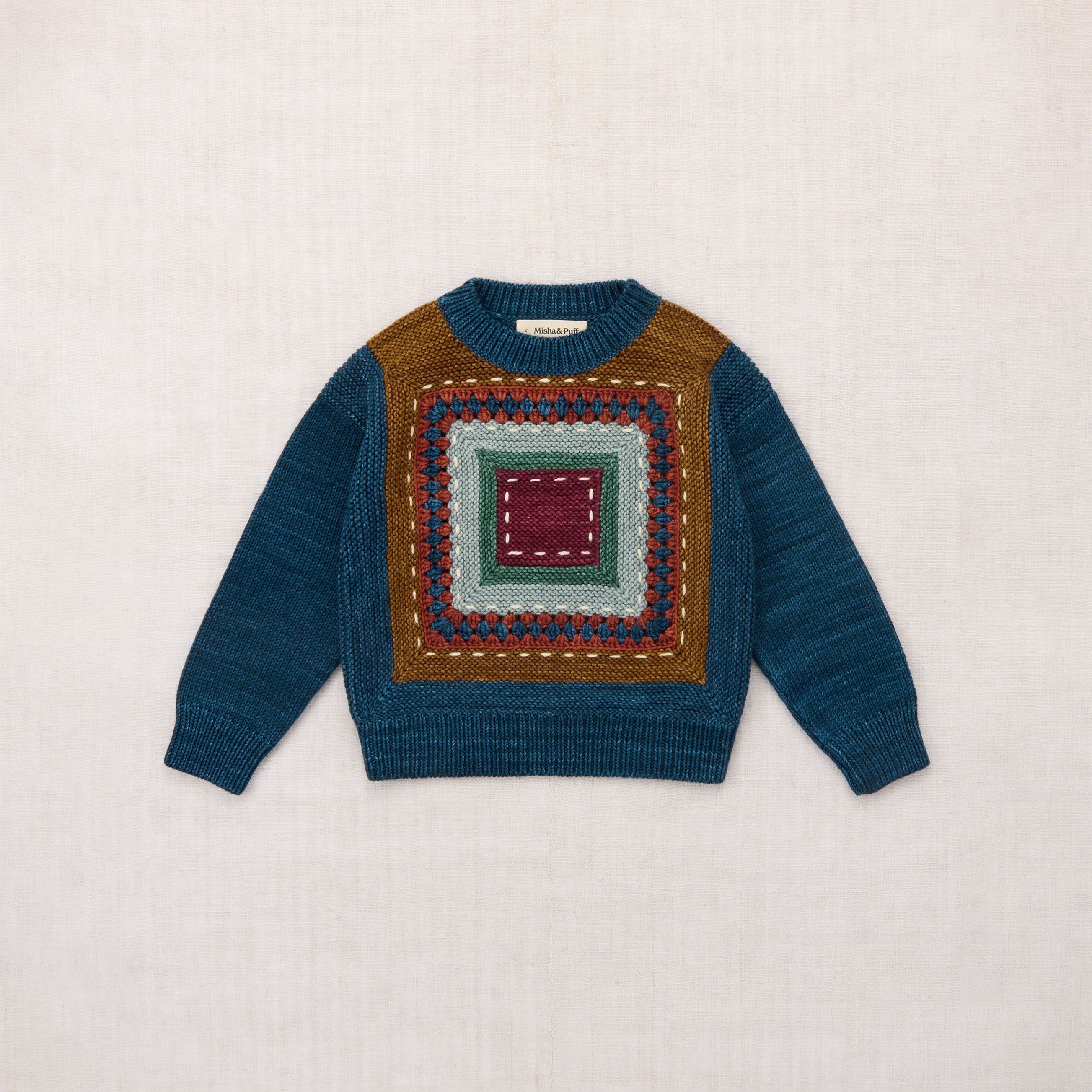 Boys & Girls Blue Wool Sweater