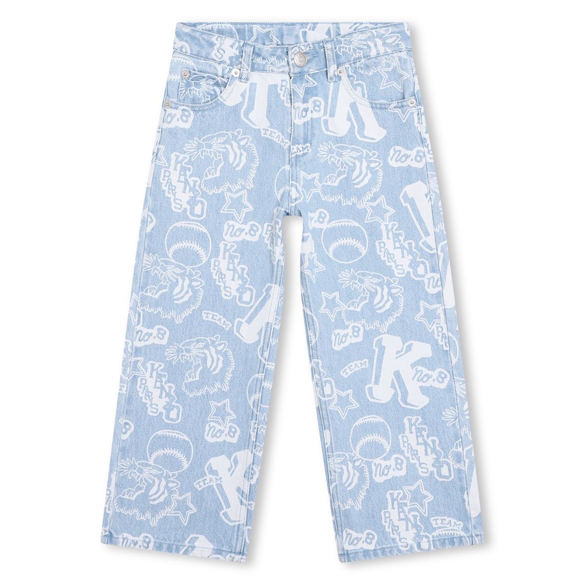 Girls Light Blue Denim Trousers
