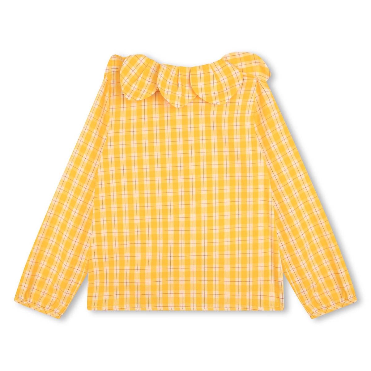 Girls Yellow Check Top
