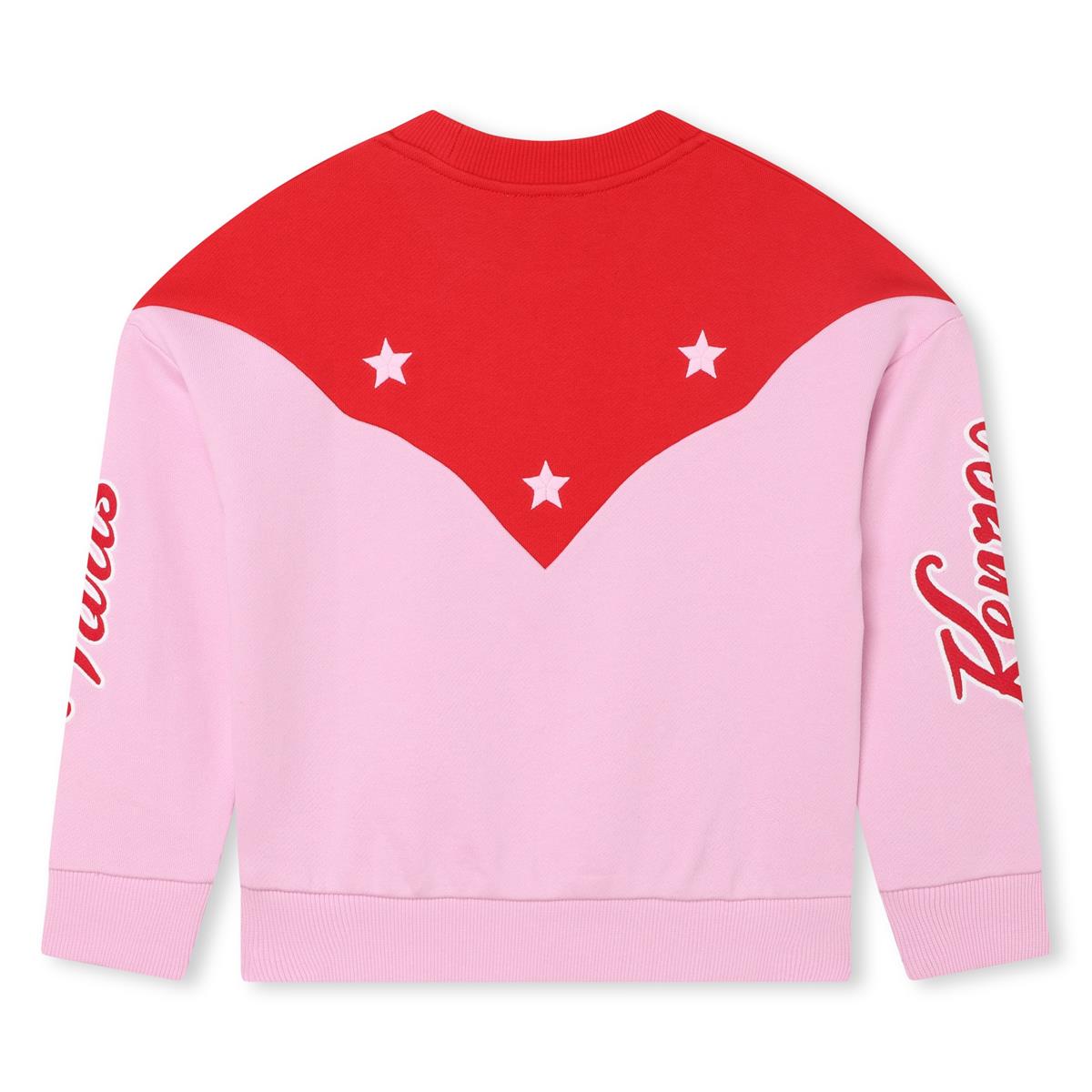 Girls Pink Cotton Sweatshirt