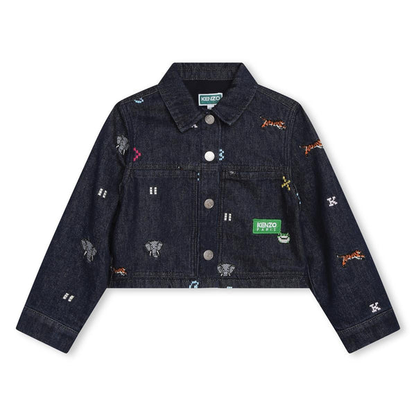 Girls Blue Denim Coat