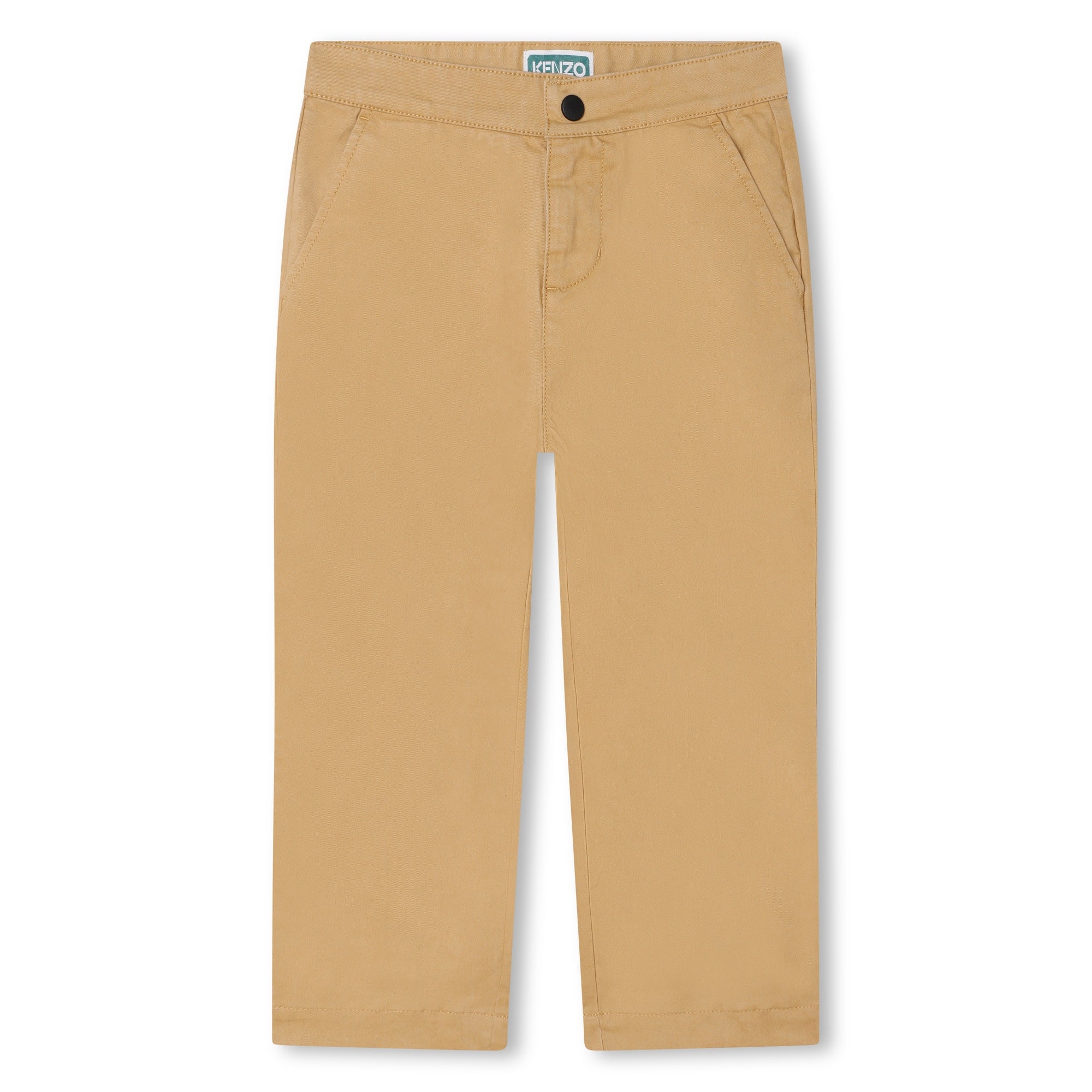 Boys & Girls Beige Cotton Trousers