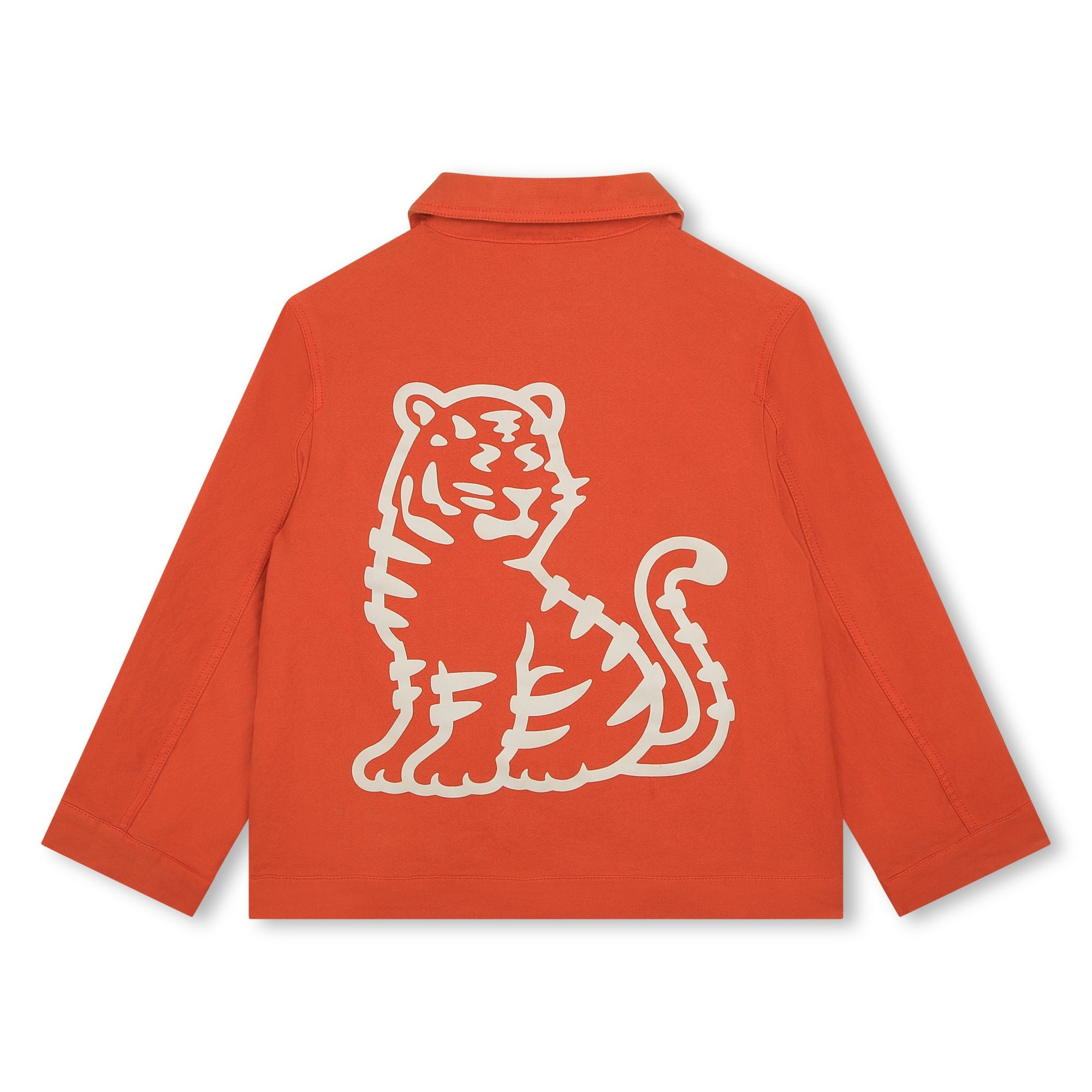 Boys & Girls Orange Red Printed Jacket